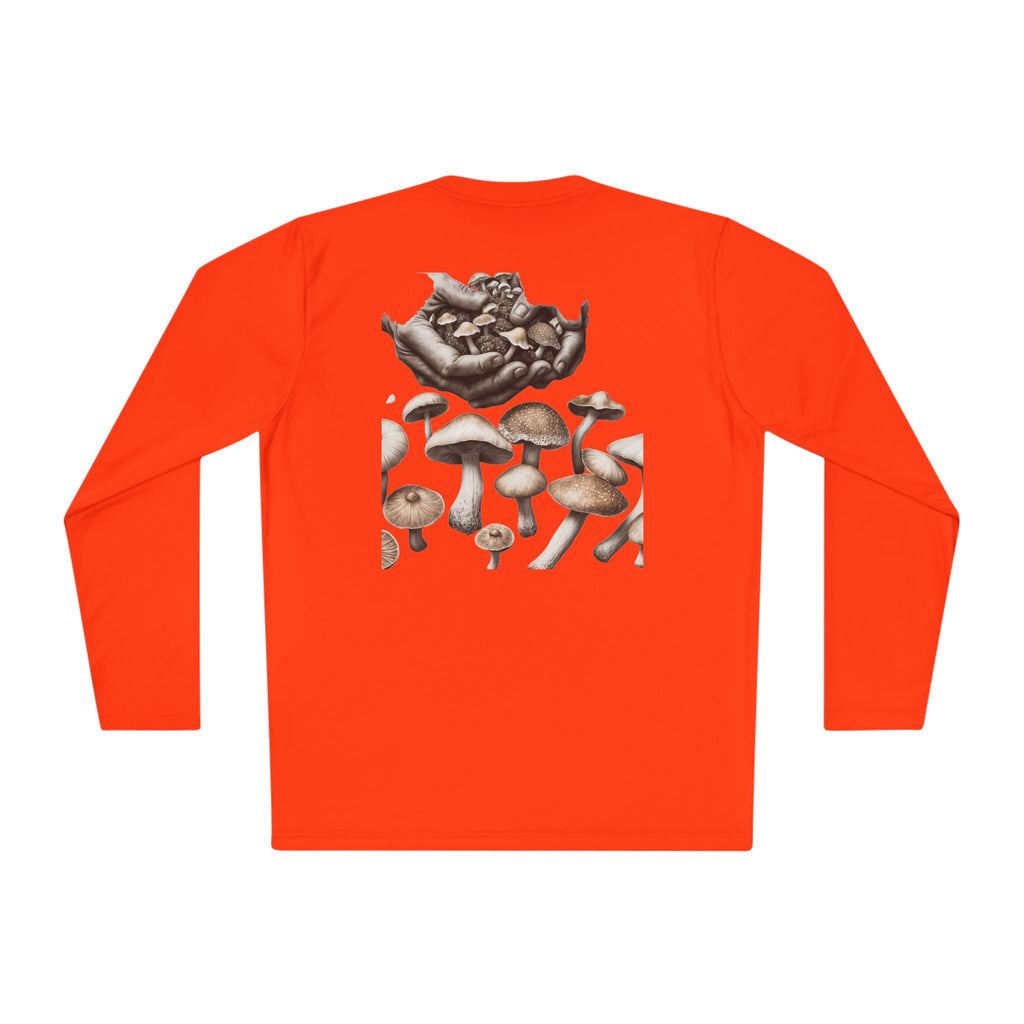 Vancouver Nature Long Sleeve Tee — Scenic Mountains & Mushroom Art