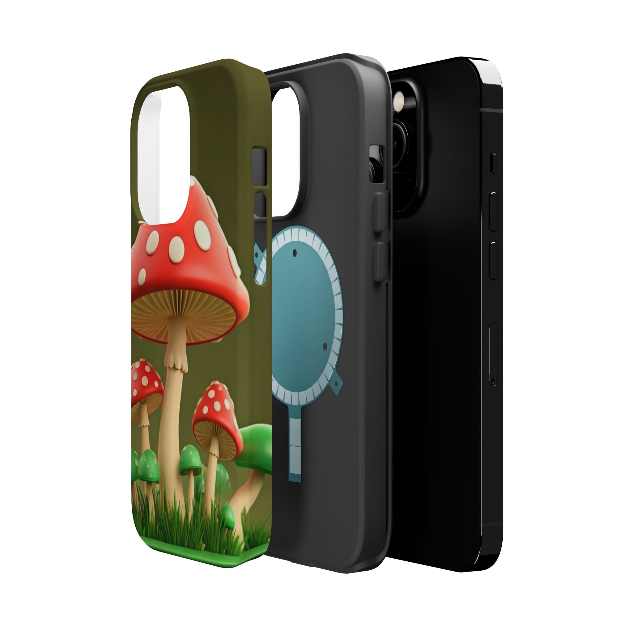 Golden Glow Mushroom Phone Case – Nature Meets Radiance