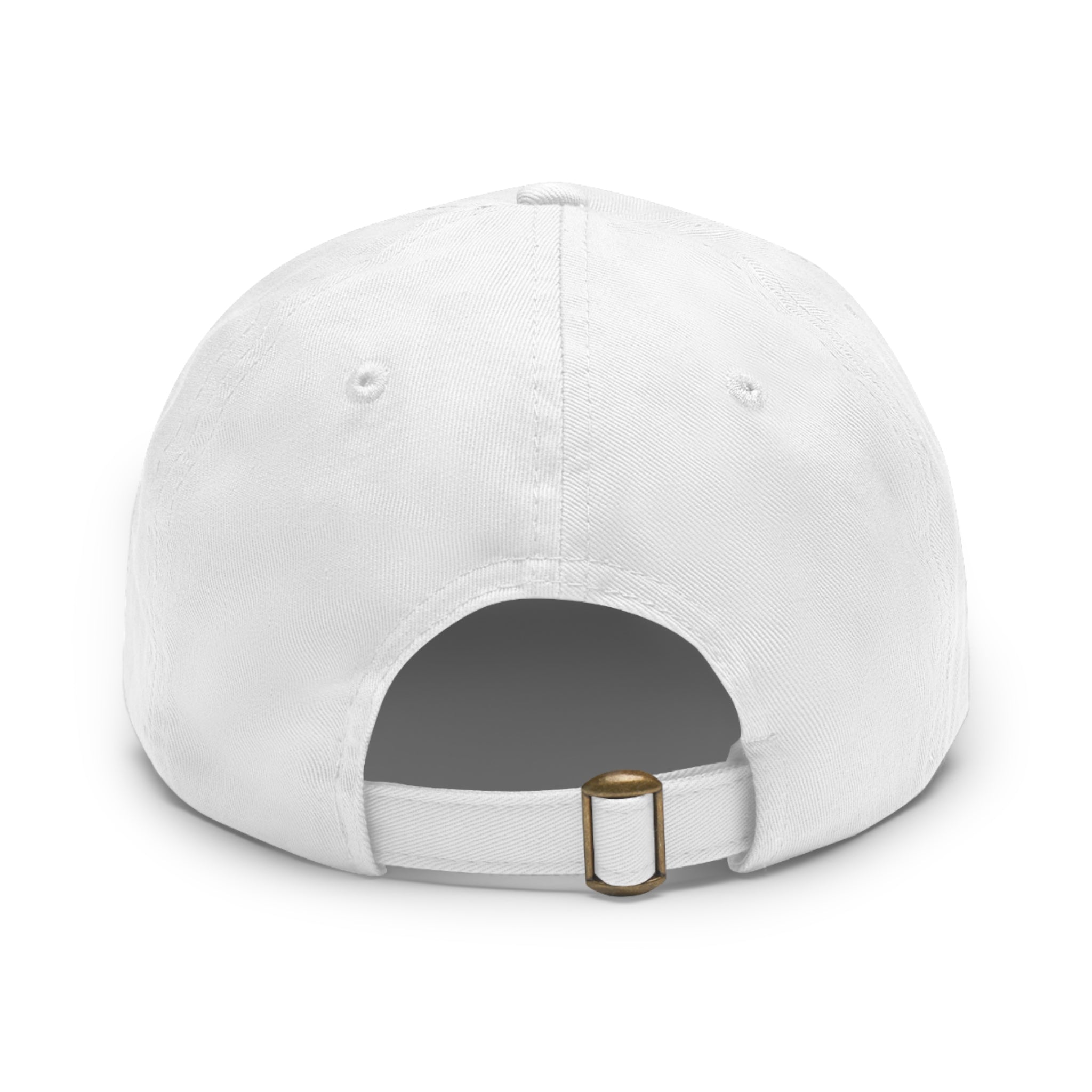 Mushroom Patch Dad Hat — Colorful Psychedelic Fungi Leather Patch Cap