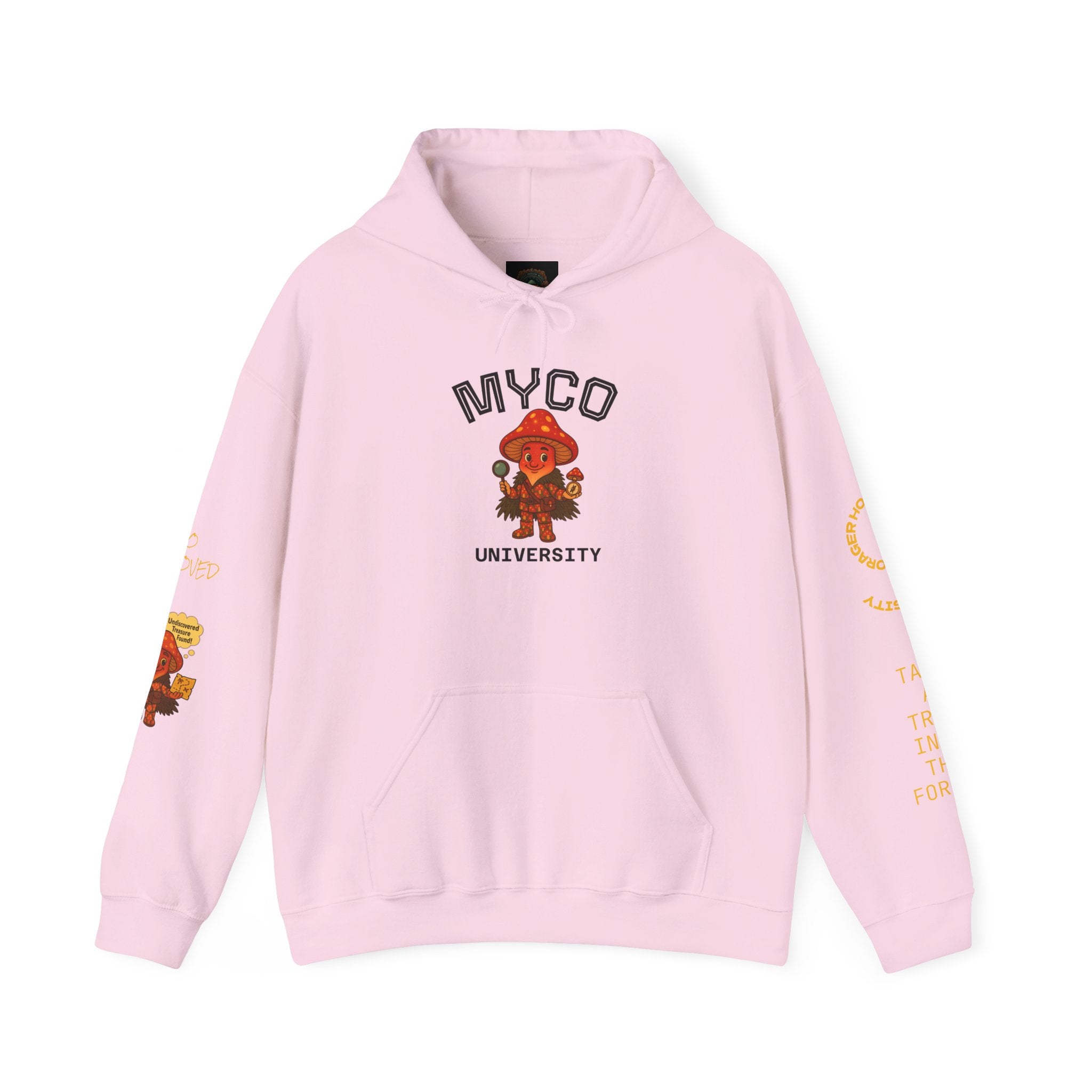 Myco University Lion & Mushroom Hoodie — Psychedelic Lion Graphic Pullover