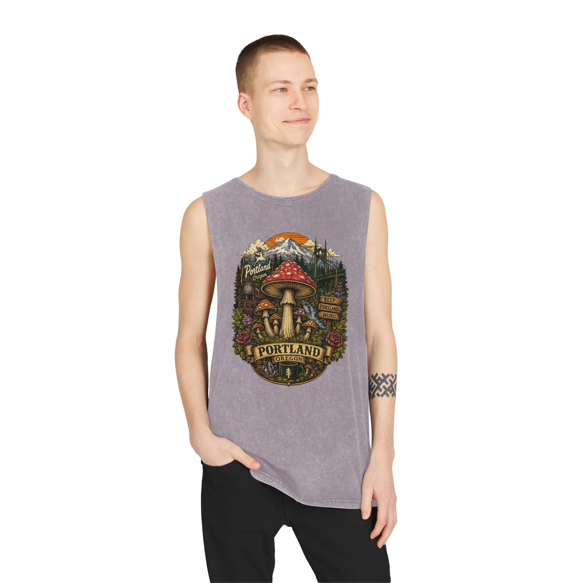Portland Mushroom Graphic Tank