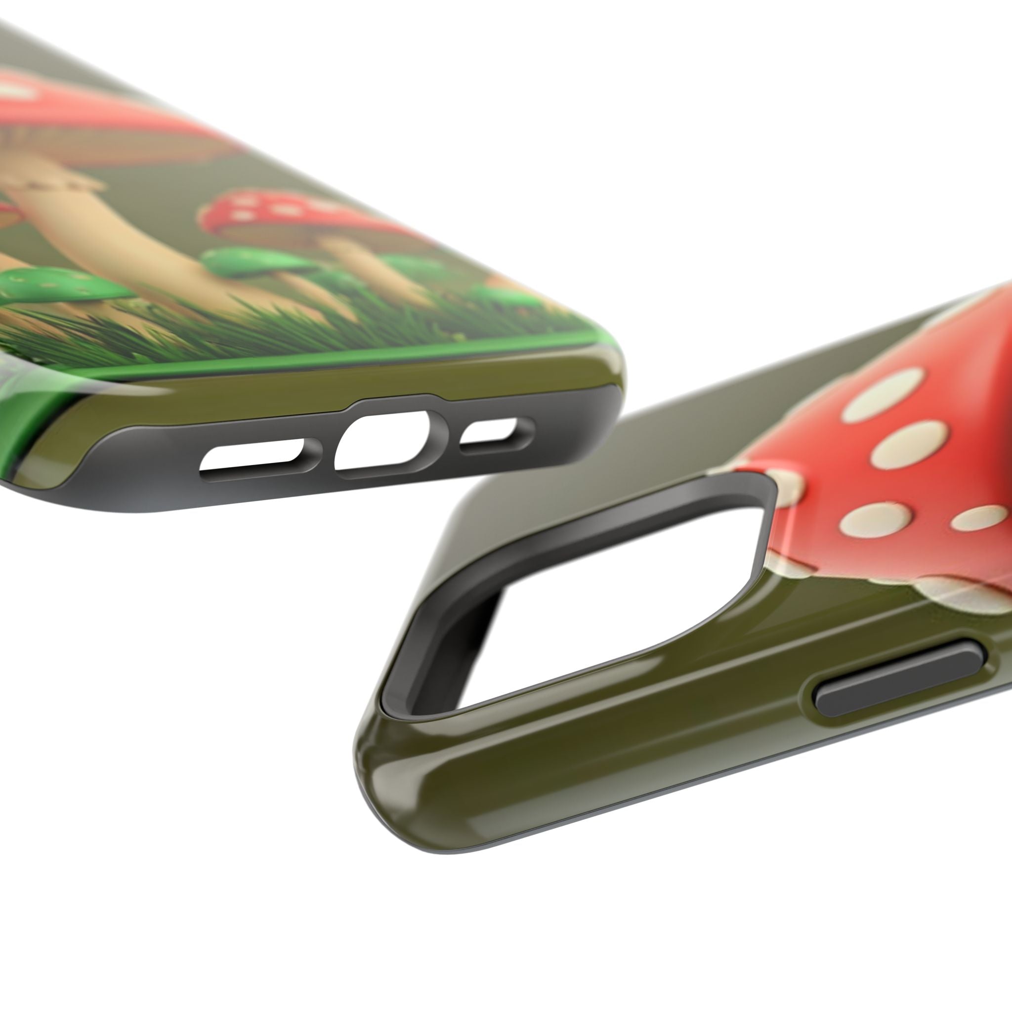 Golden Glow Mushroom Phone Case – Nature Meets Radiance