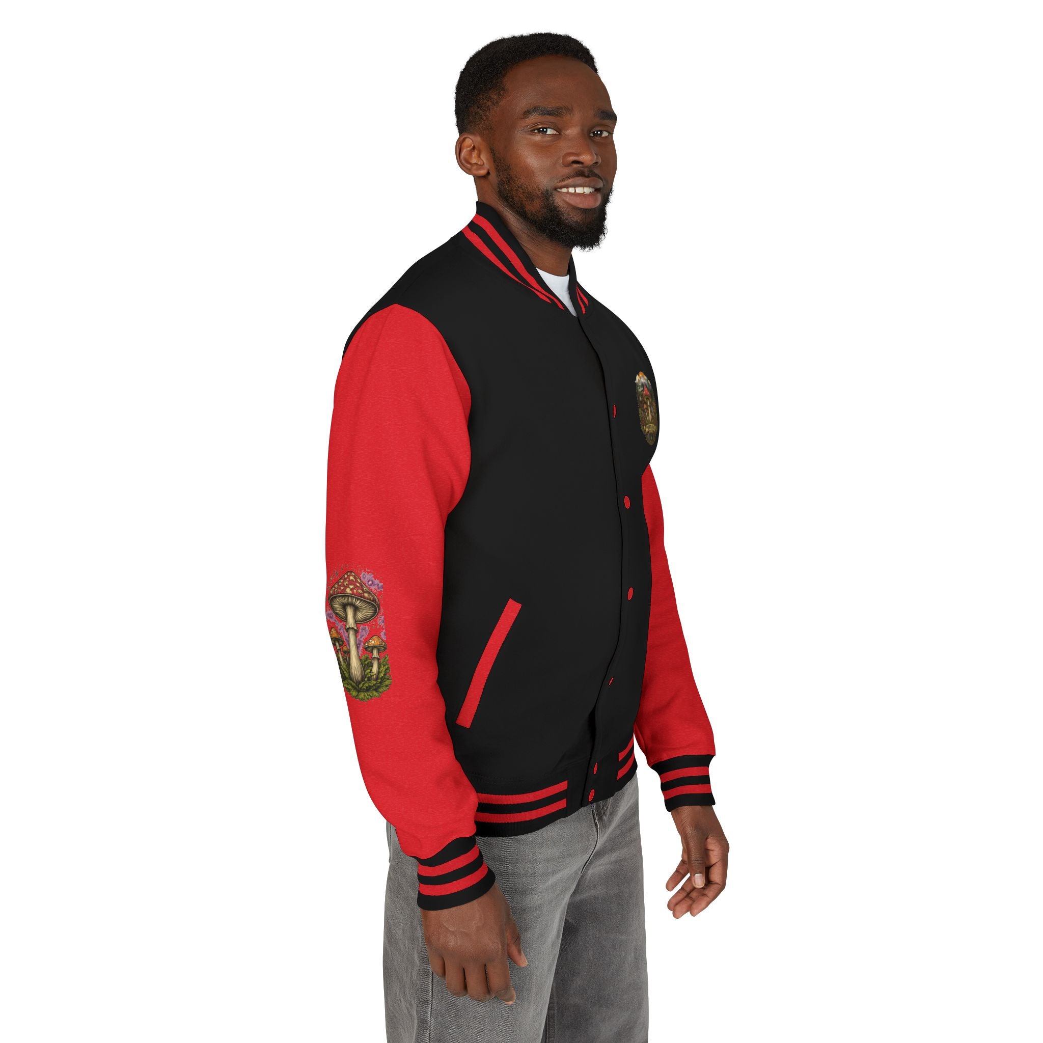 Portland Mushroom Patch Letterman Jacket