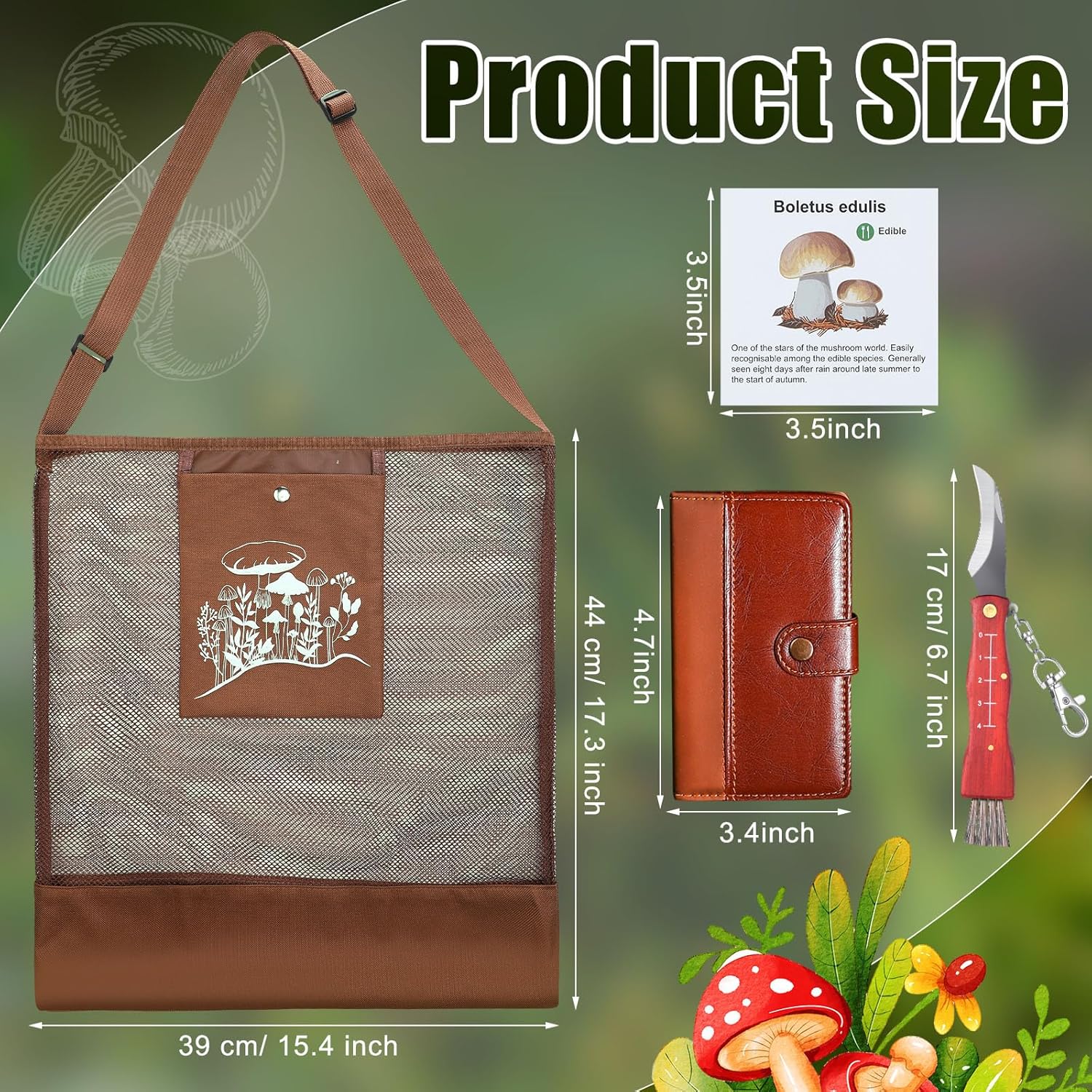 Adventure-Ready Foraging Kit Seajan 18-Piece Mushroom Foraging Kit