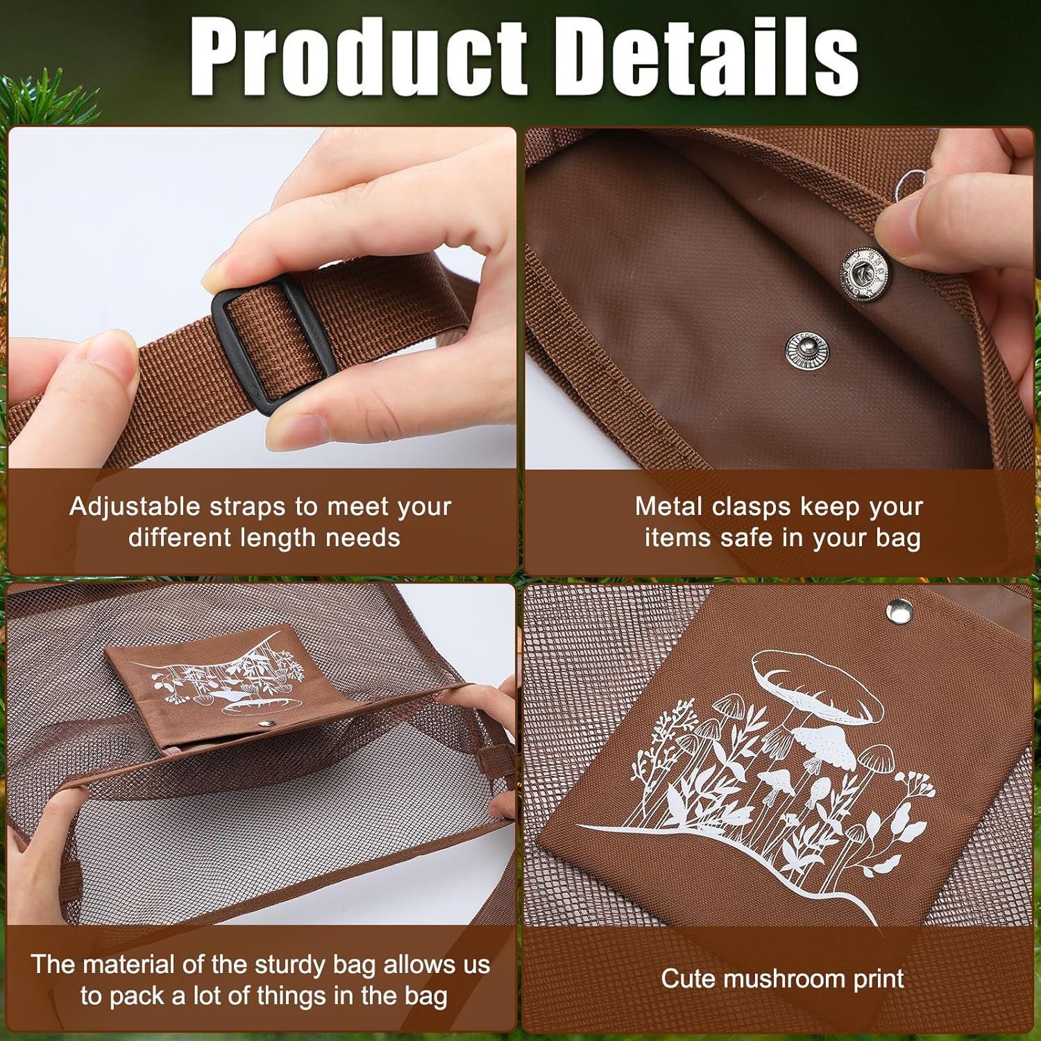 Adventure-Ready Foraging Kit Seajan 18-Piece Mushroom Foraging Kit