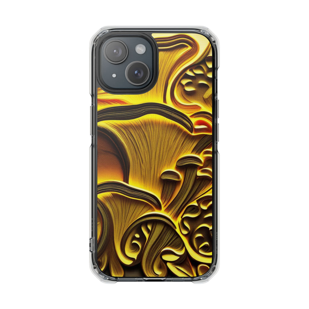 Golden Fungi Phone Case – Forest Glow Edition