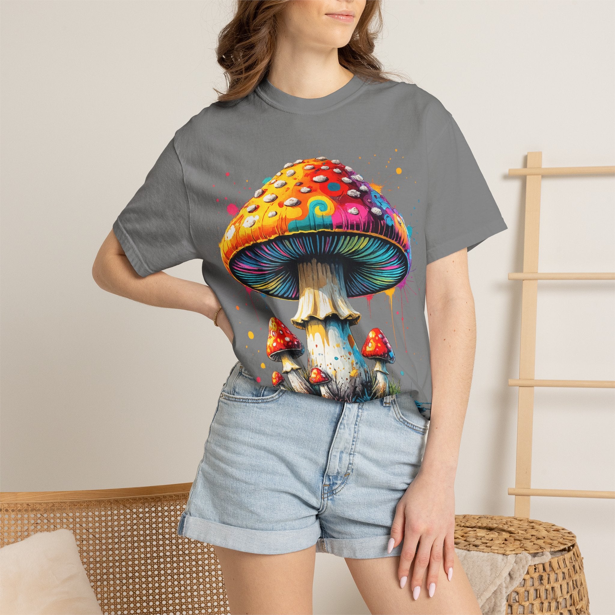 City: Lake Oswego Mushroom T-Shirt — Vintage Nature & Psychedelic Fungi Design