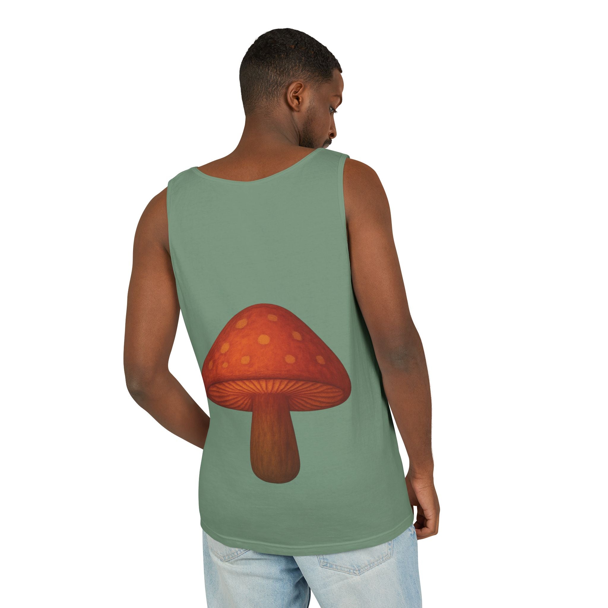 City: Portland Mushroom Tank Top — Vintage Forest Travel Graphic