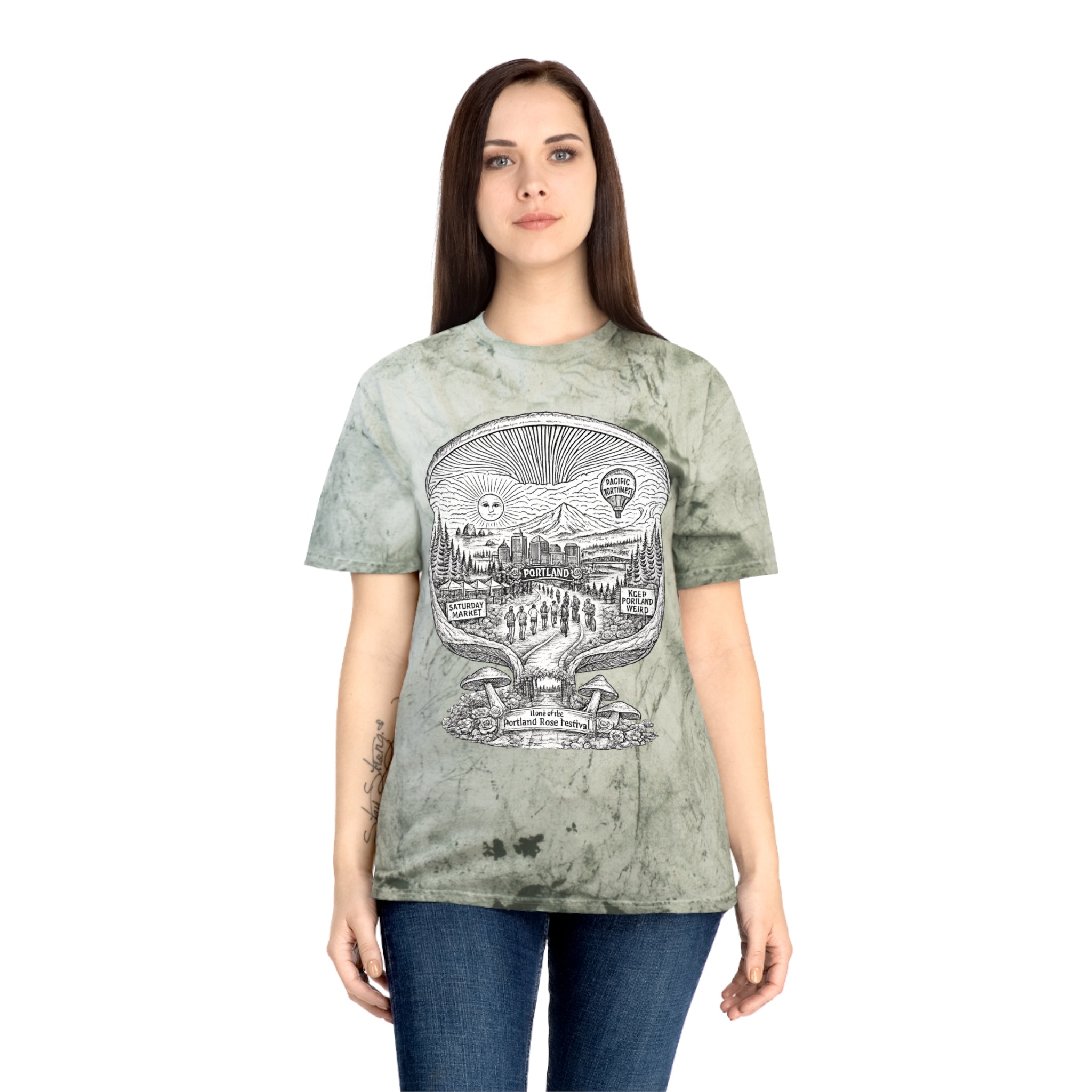 City: Portland Mushroom Adventure T‑Shirt