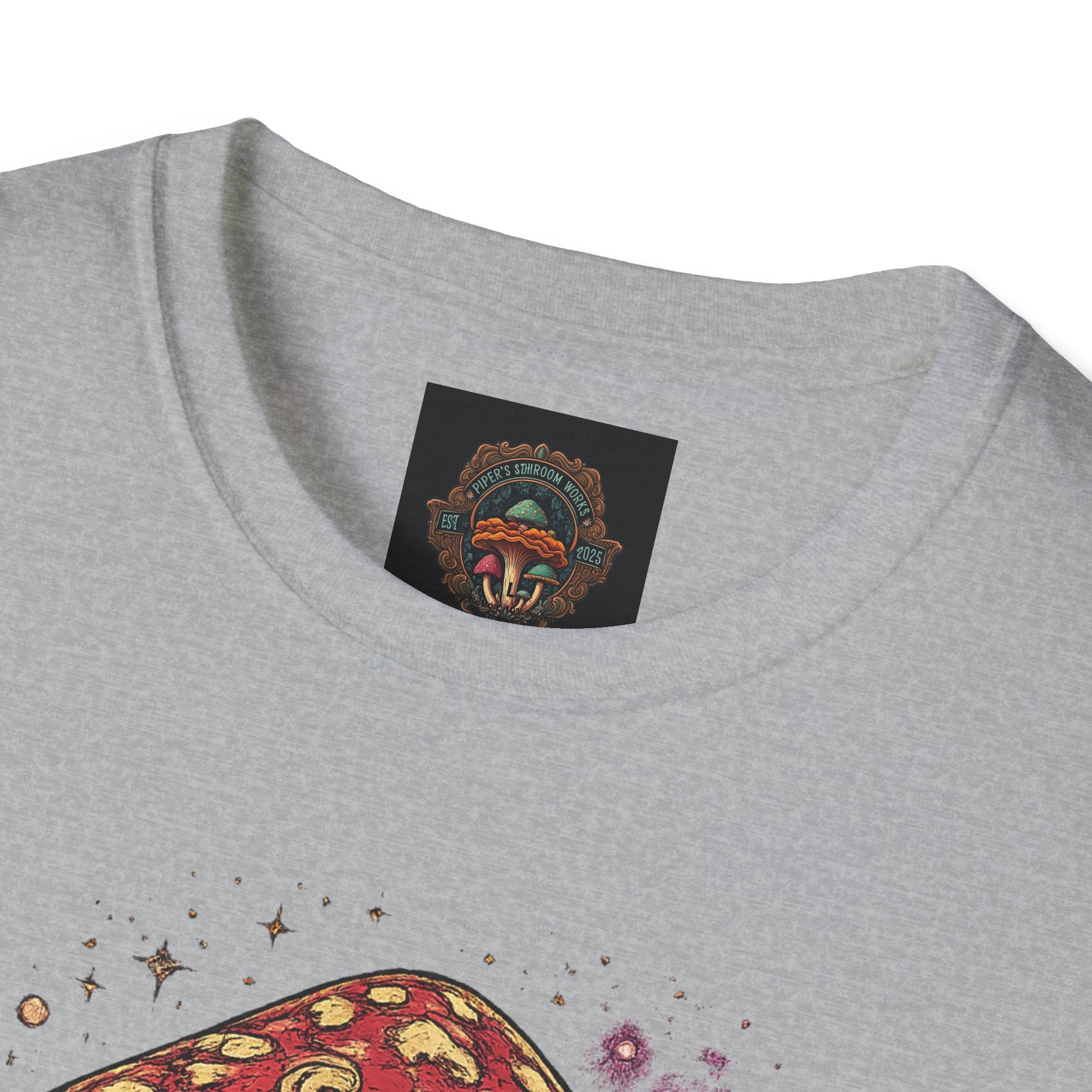 City: Gresham Psychedelic Mushroom Graphic T-Shirt — Red Amanita Illustration