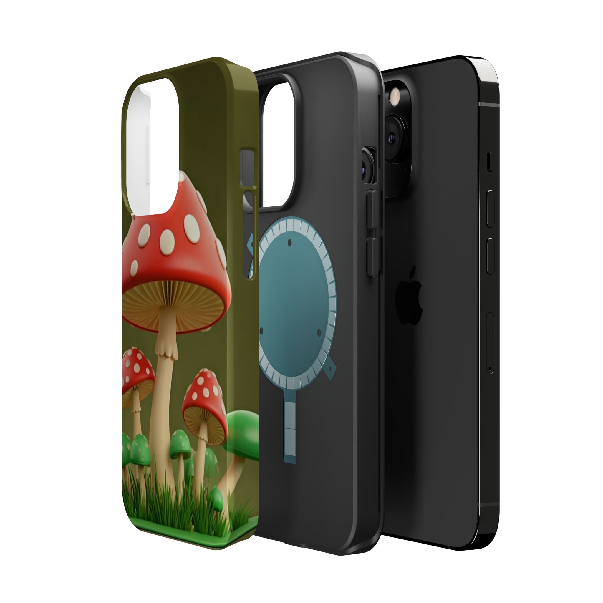 Golden Glow Mushroom Phone Case – Nature Meets Radiance