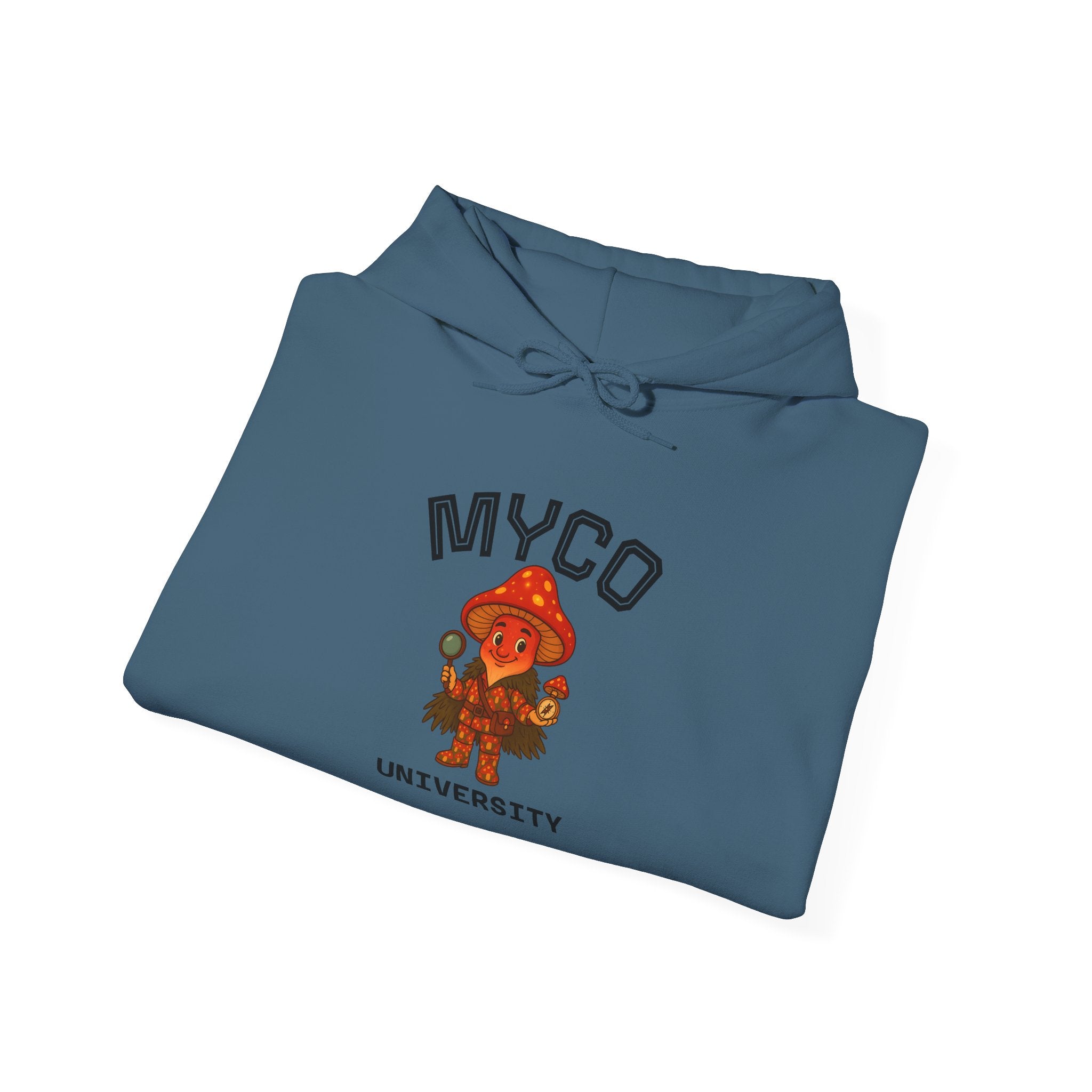 Myco University Lion & Mushroom Hoodie — Psychedelic Lion Graphic Pullover