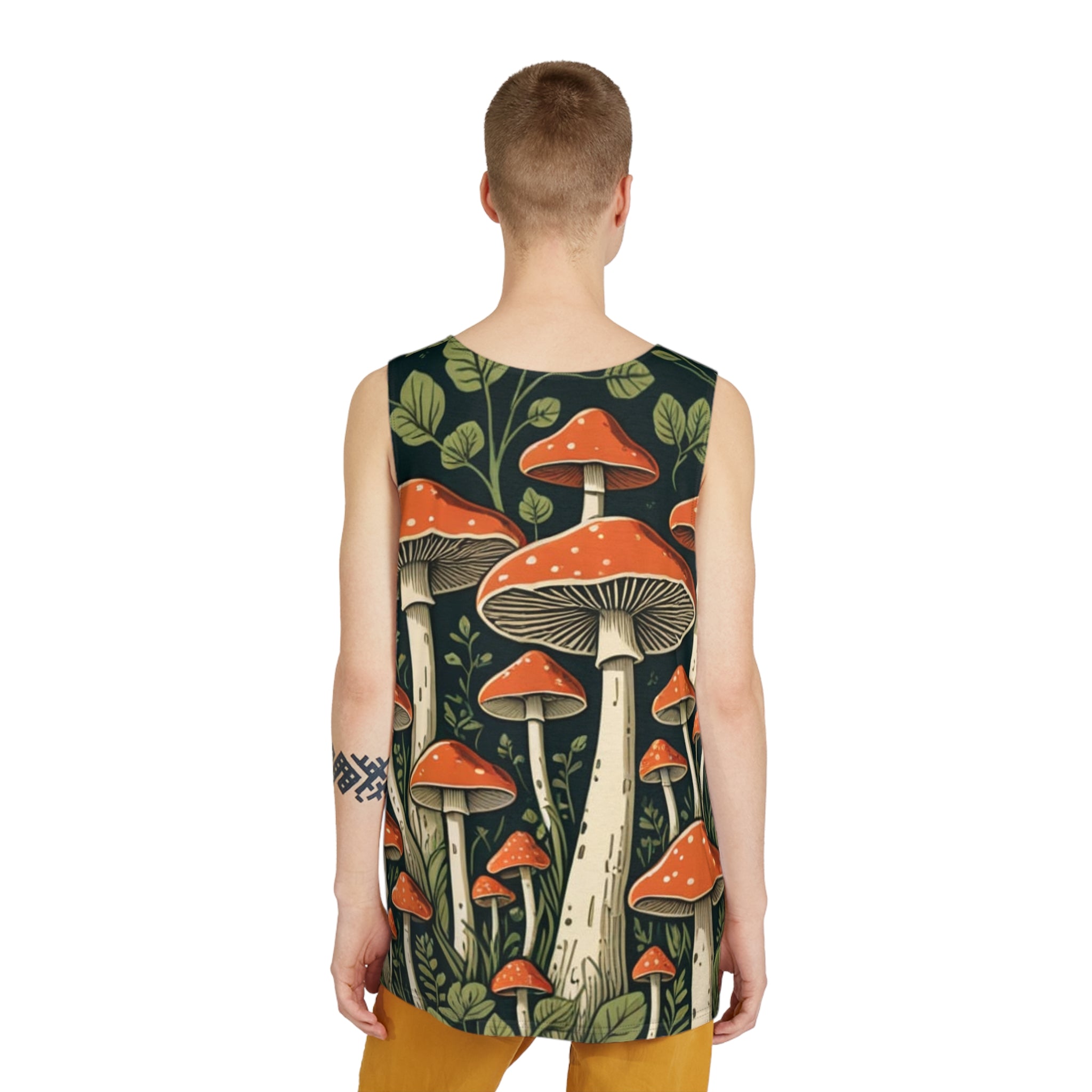 Forest Flex All-Over Mushroom Tank Top
