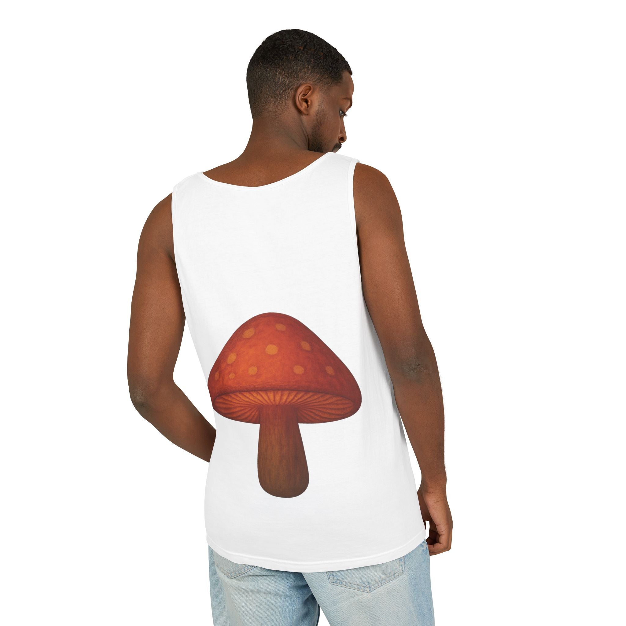 City: Portland Mushroom Tank Top — Vintage Forest Travel Graphic