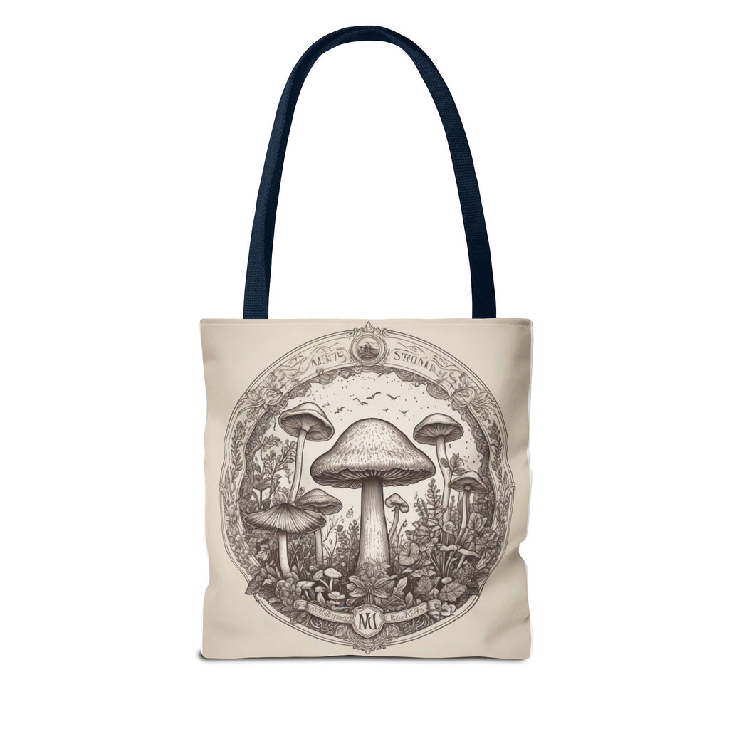 Mystic Shroom Circle Tote Bag – Where Art Nouveau Meets Nature