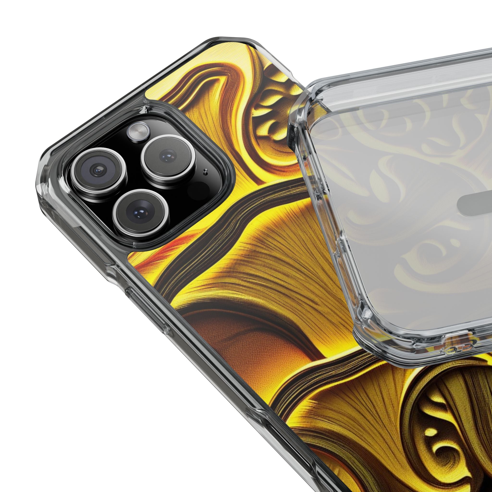 Golden Fungi Phone Case – Forest Glow Edition