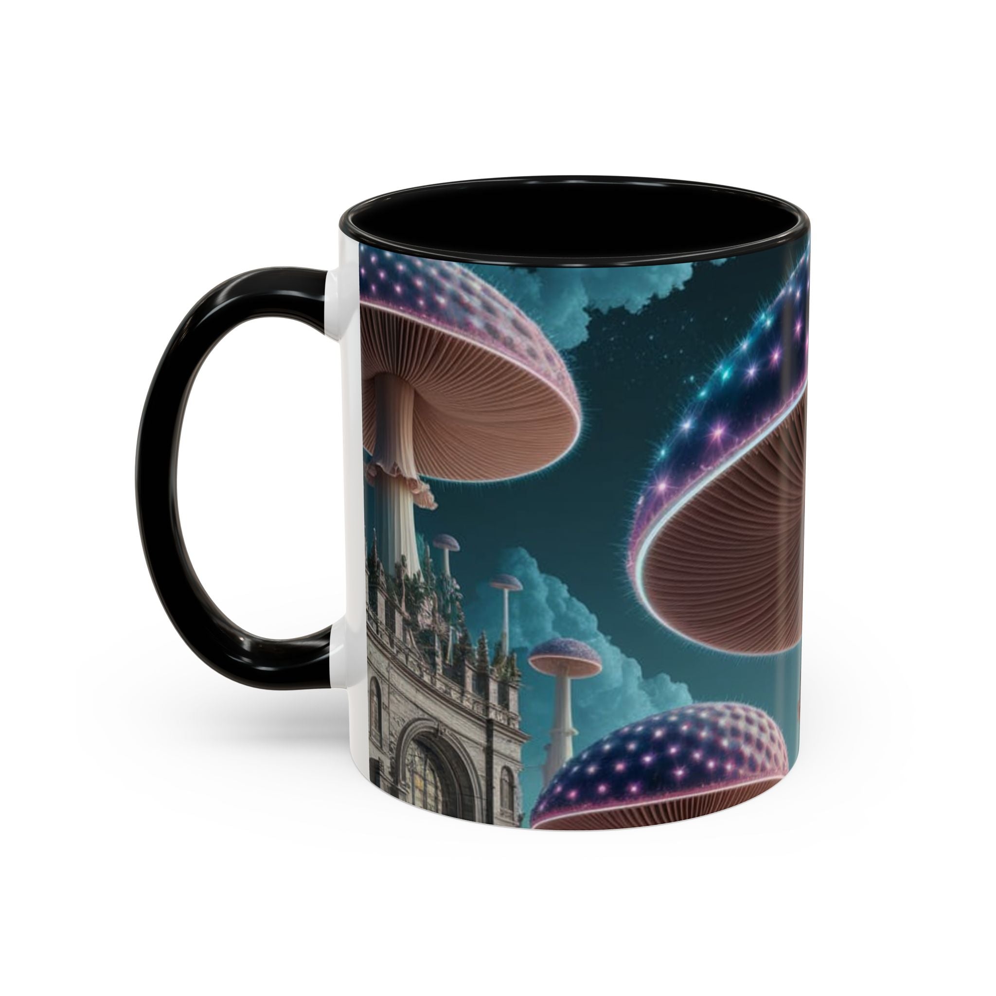 Mug: Mystical Glow Mushroom Coffee Mug — Psychedelic Fantasy Accent Mug
