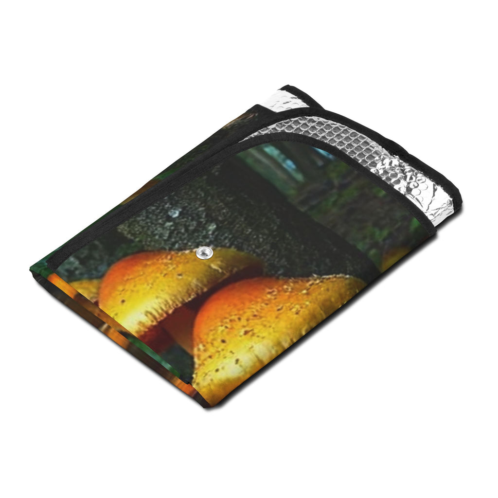 Mushroom Forest Car Sun Shade — Cute Gnome Mushroom Windshield Cover, UV Sun Protector