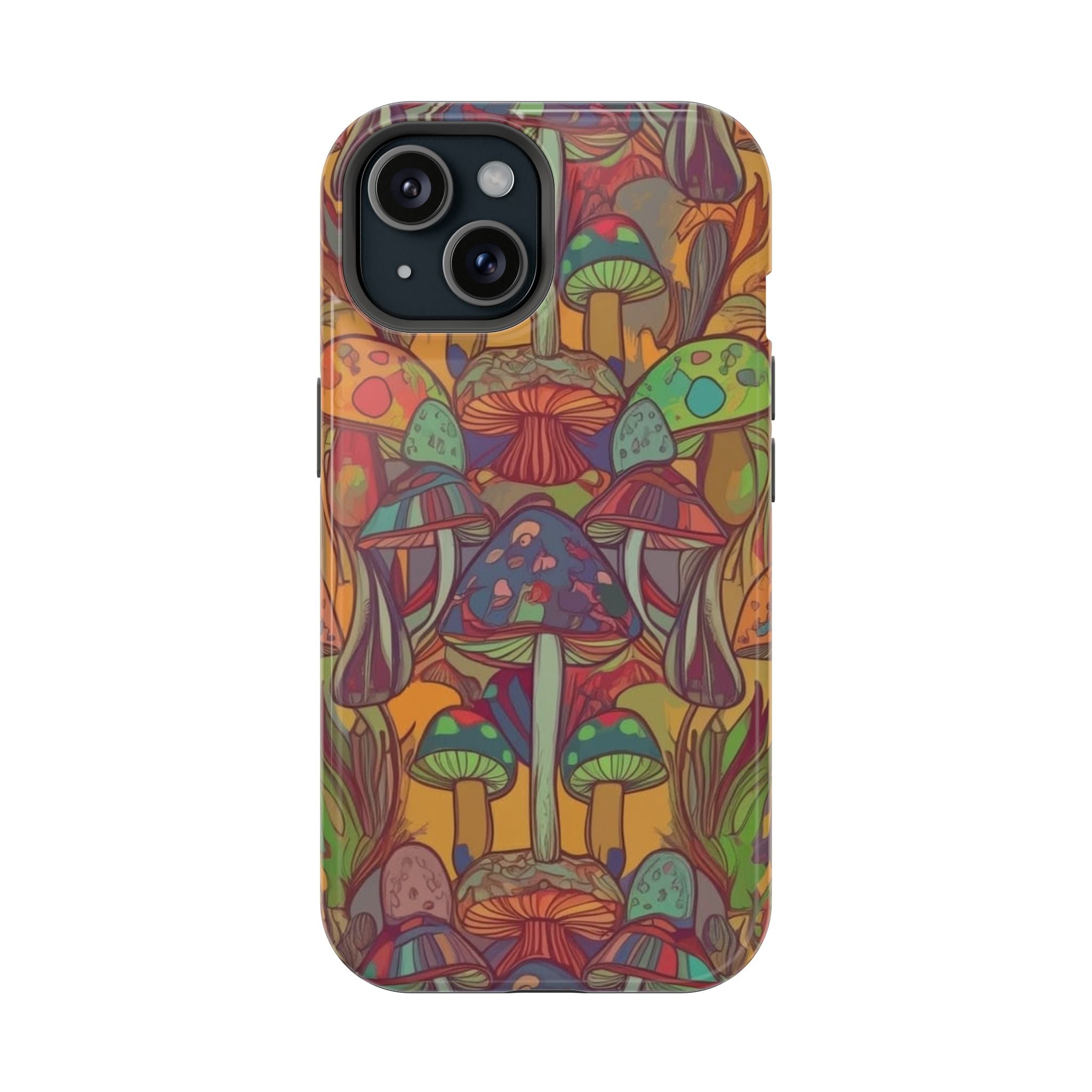 Mushroom Grove Impact-Resistant Case, Unique Phone Cover for Nature Lovers, Mushroom Art Gifts, Phone Accessories for Festivals, [...]