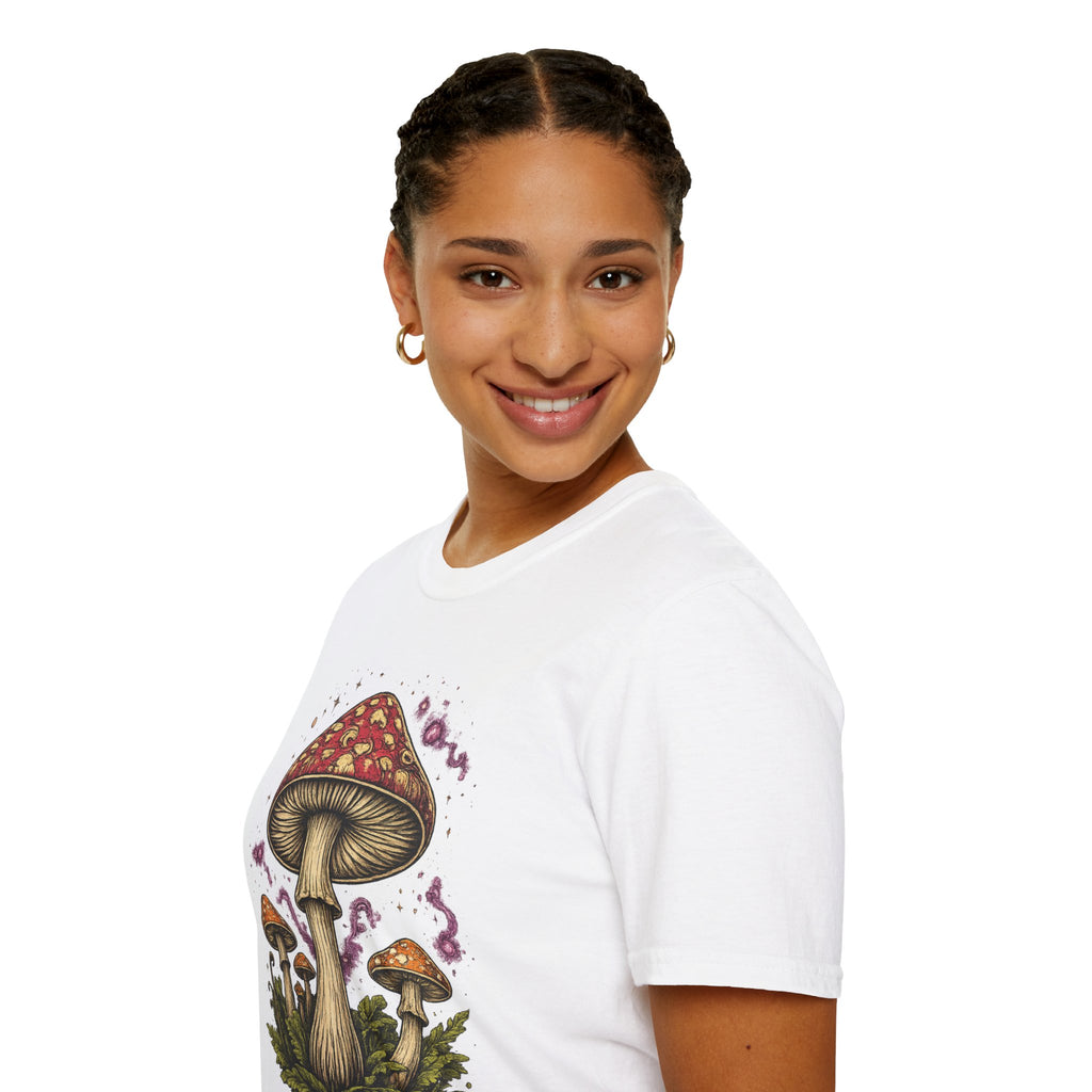 City: Gresham Psychedelic Mushroom Graphic T-Shirt — Red Amanita Illustration