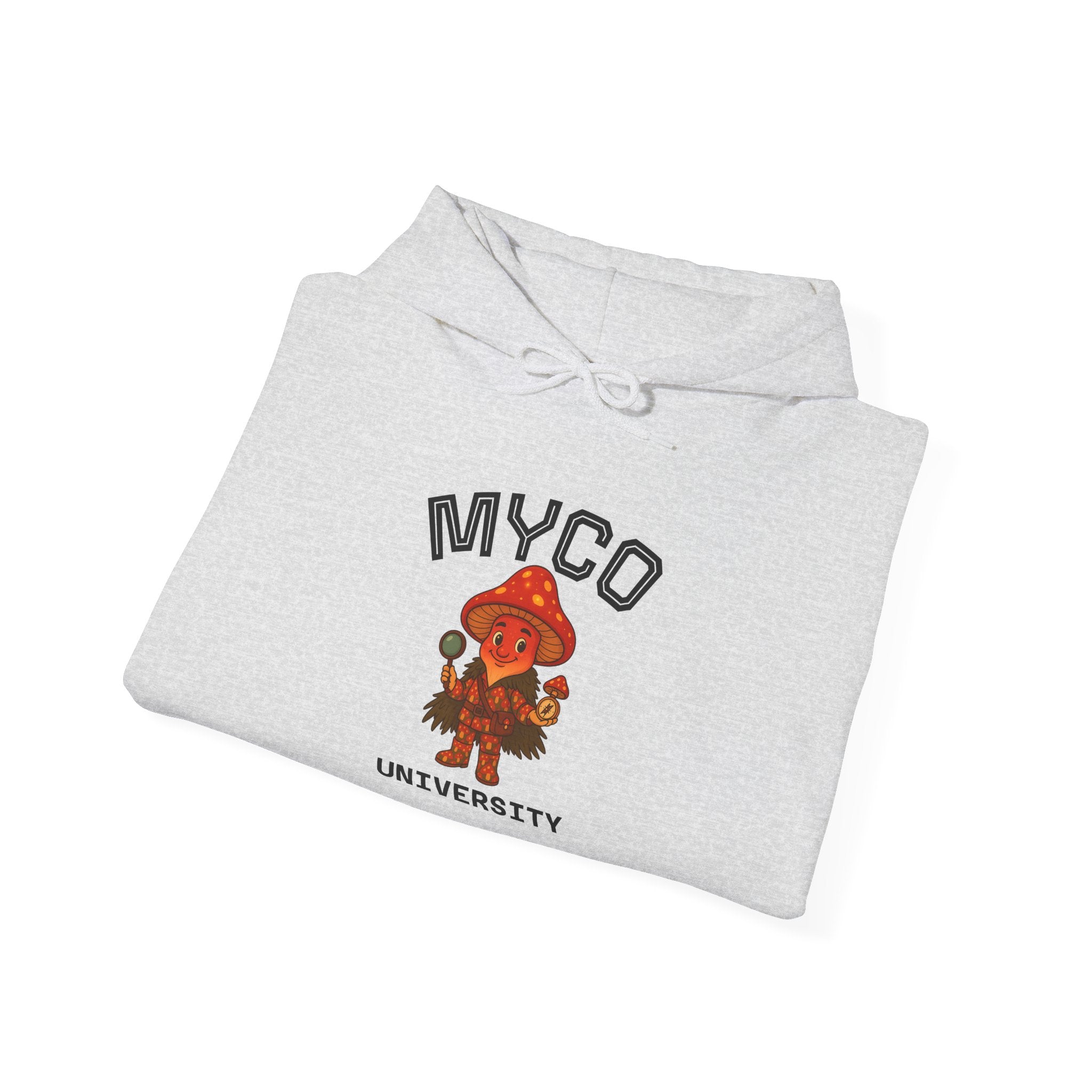 Myco University Lion & Mushroom Hoodie — Psychedelic Lion Graphic Pullover