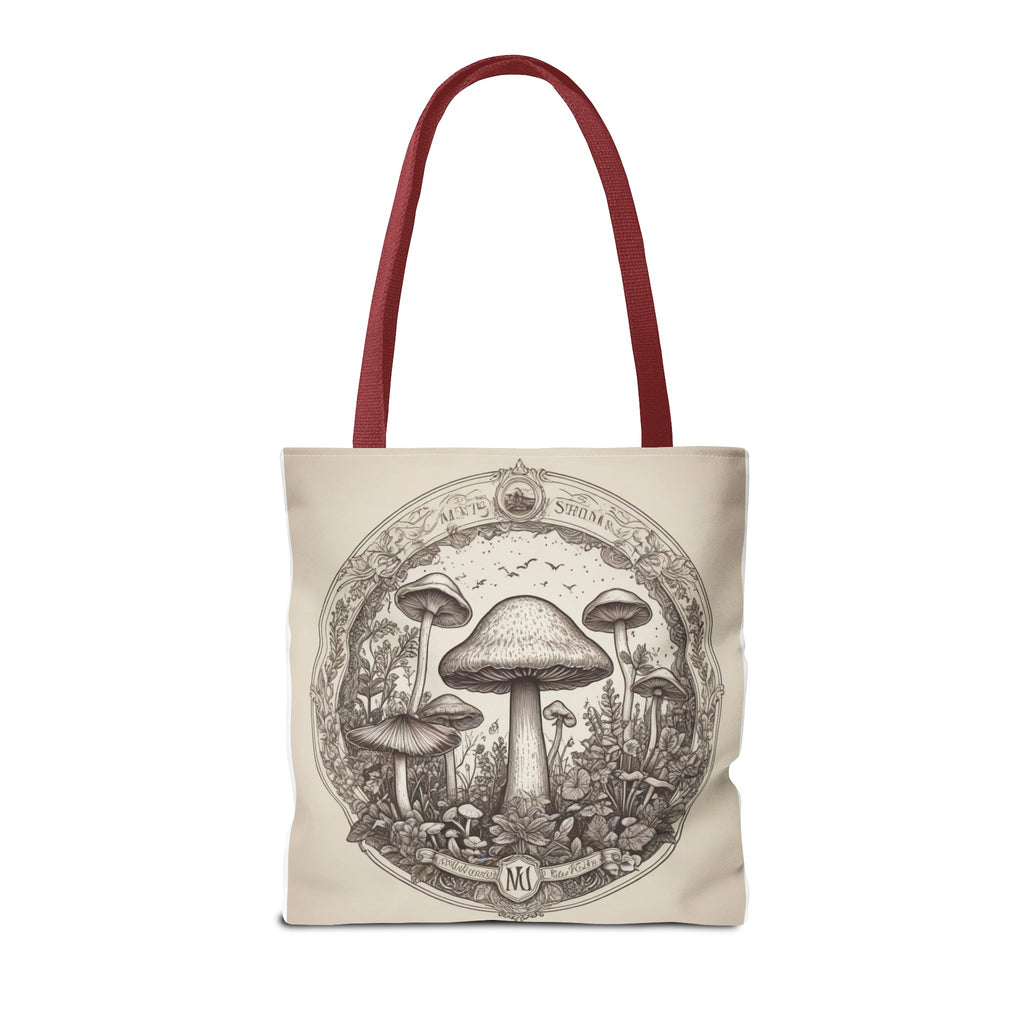 Mystic Shroom Circle Tote Bag – Where Art Nouveau Meets Nature