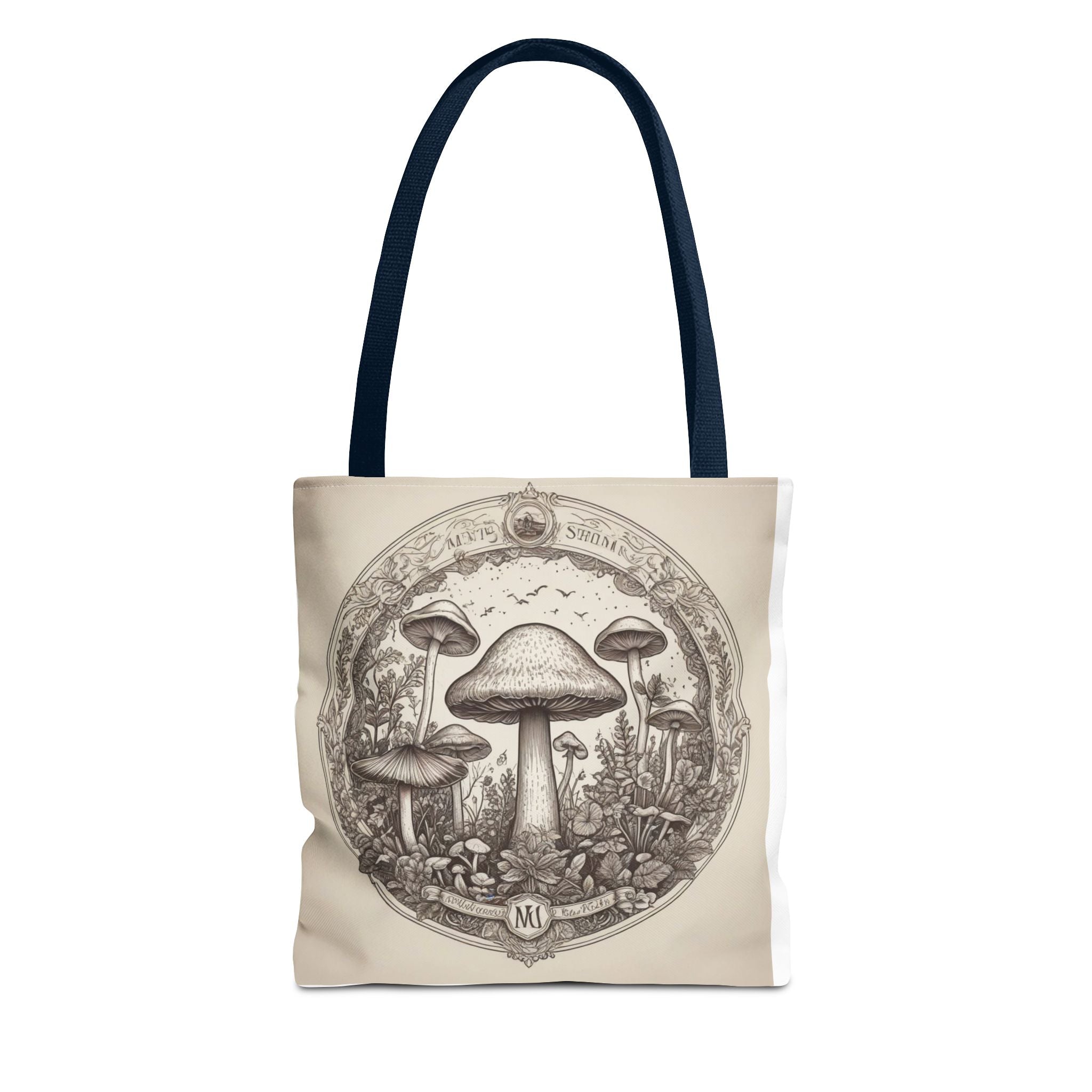 Mystic Shroom Circle Tote Bag – Where Art Nouveau Meets Nature