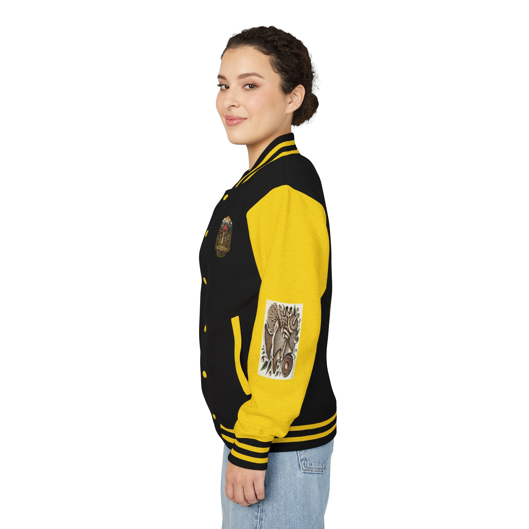 Portland Mushroom Patch Letterman Jacket