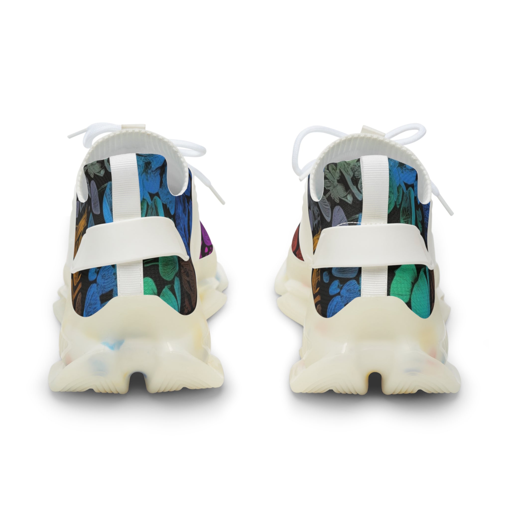 Colorful Tie-Dye Mesh Sneakers — Men's Athletic Fashion Shoes