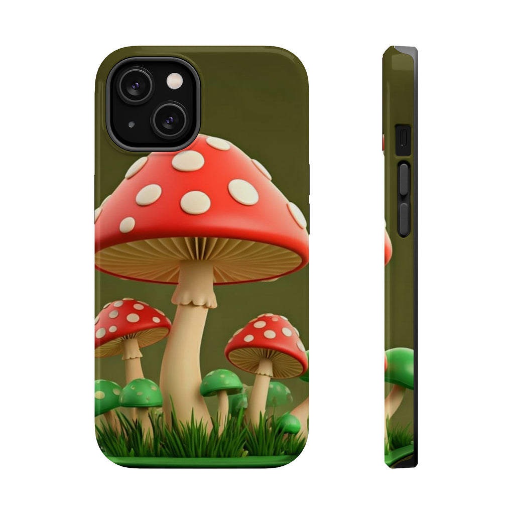 Golden Glow Mushroom Phone Case – Nature Meets Radiance