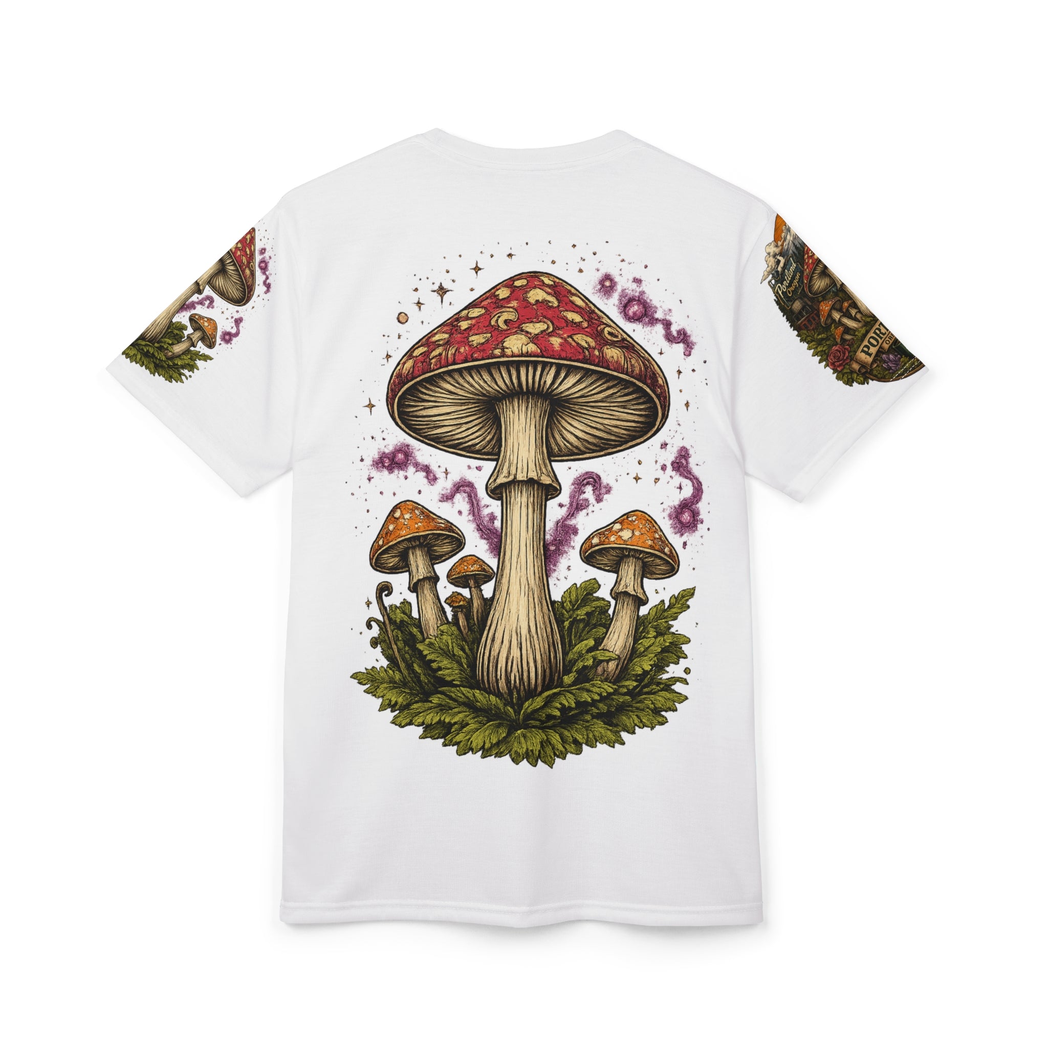 City: Portland Mushroom Scenic Tee — Portland Oregon Nature Graphic T-Shirt