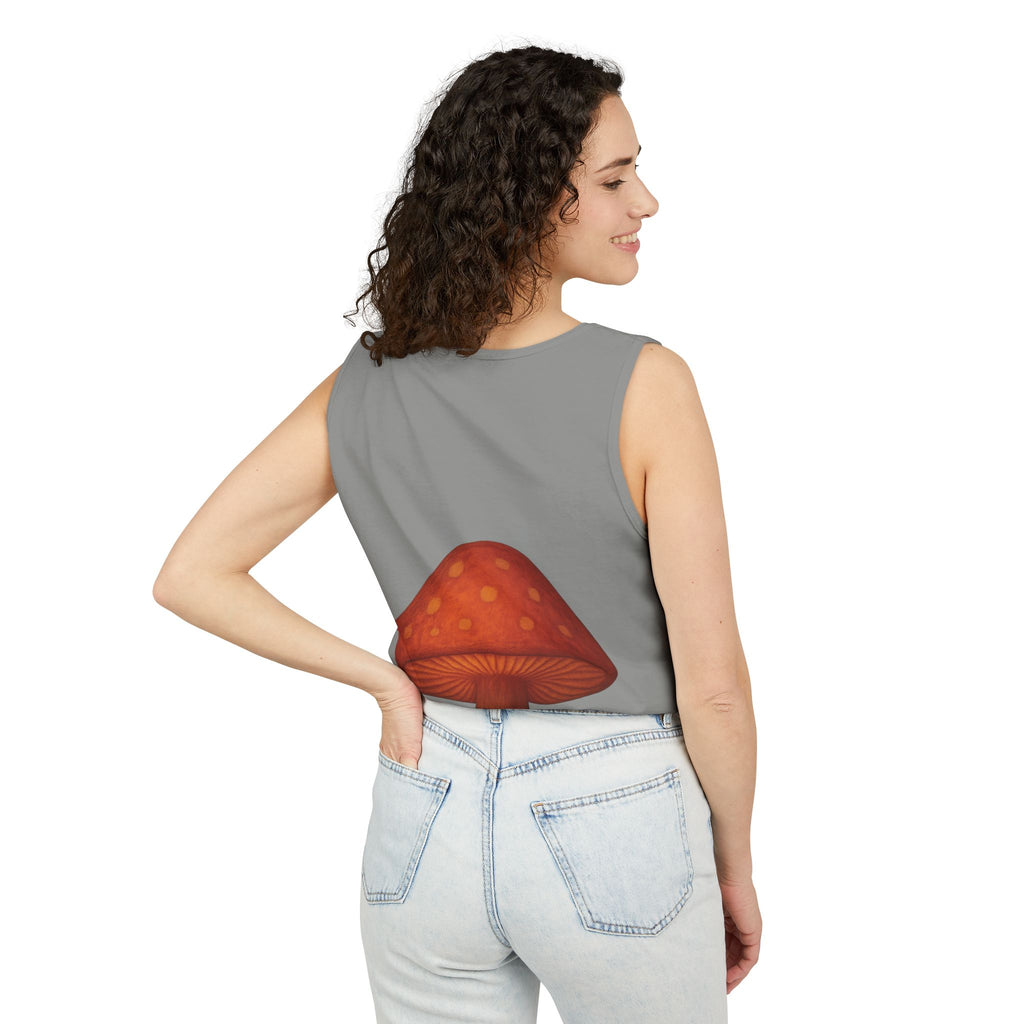 City: Portland Mushroom Tank Top — Vintage Forest Travel Graphic