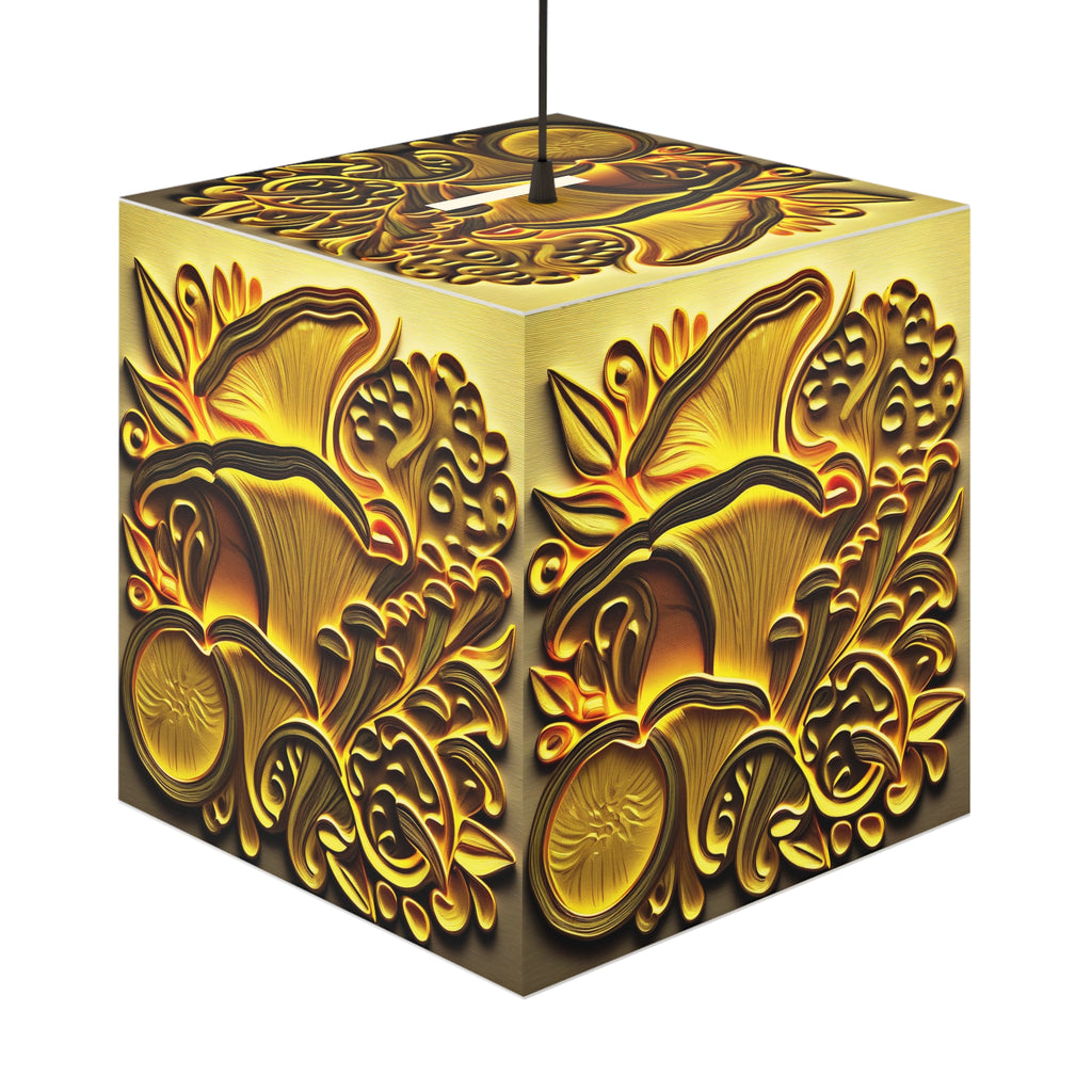 The Light Cube Lamp Golden Shroom Custom Design