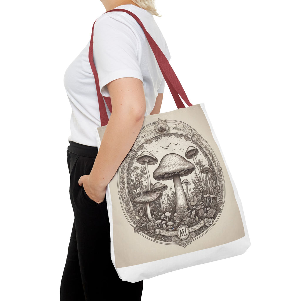 Mystic Shroom Circle Tote Bag – Where Art Nouveau Meets Nature