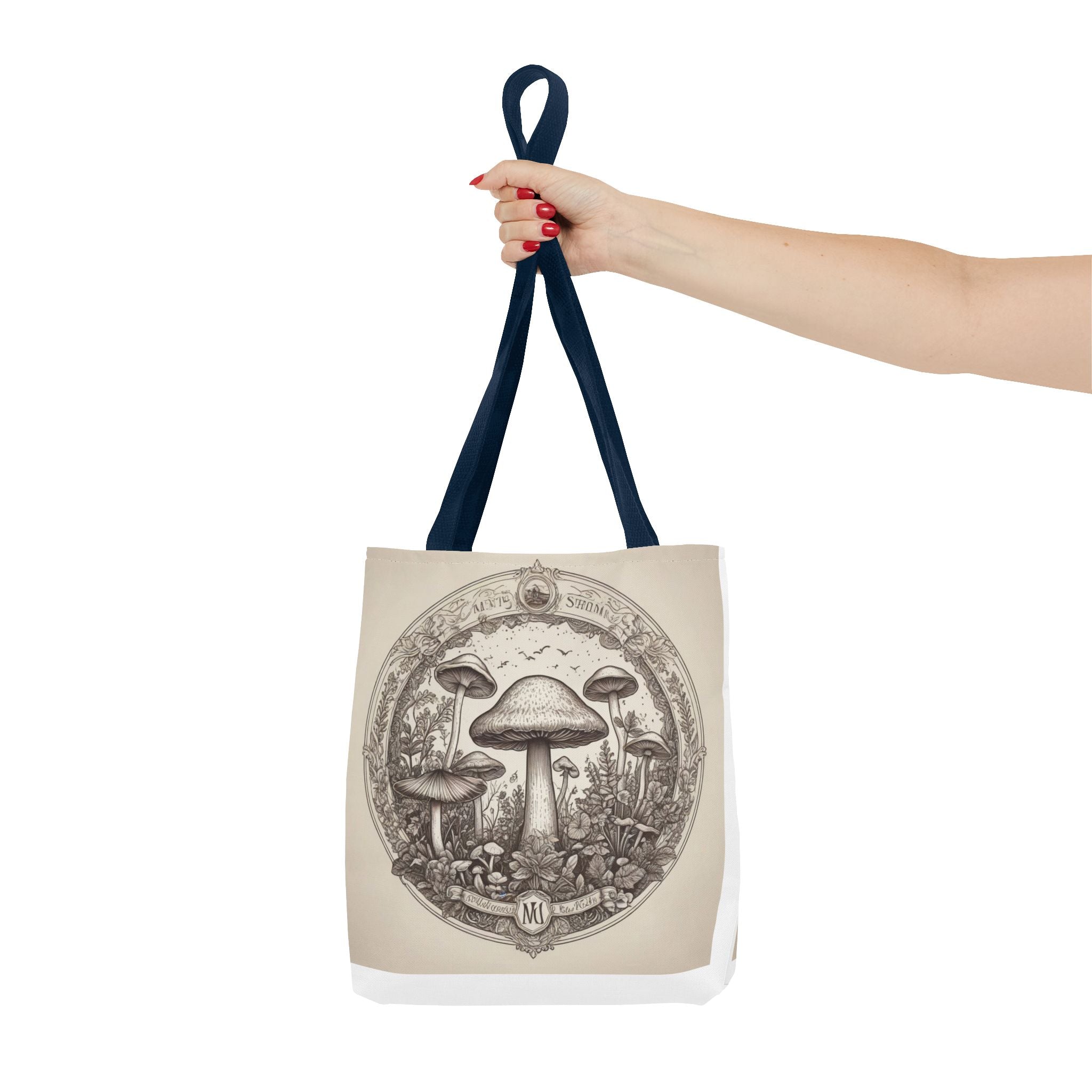 Mystic Shroom Circle Tote Bag – Where Art Nouveau Meets Nature
