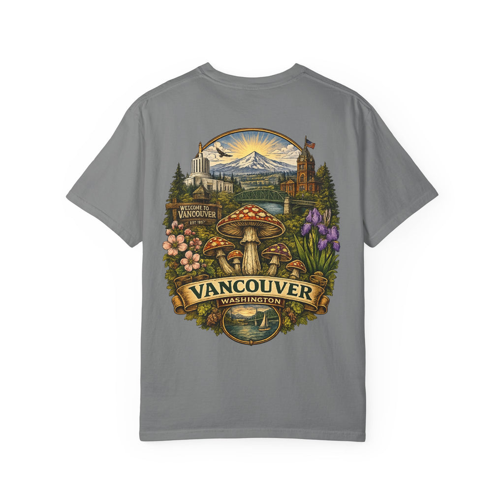 City: Lake Oswego Mushroom T-Shirt — Vintage Nature & Psychedelic Fungi Design