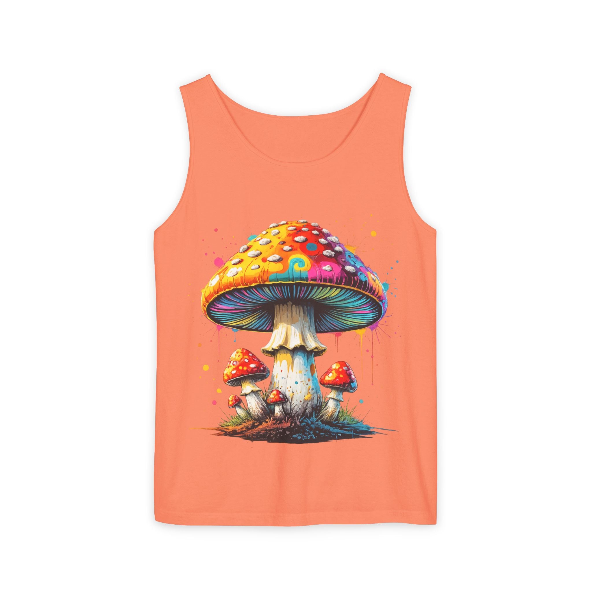 City: Portland Mushroom Tank Top — Psychedelic Forest Graphic Tank