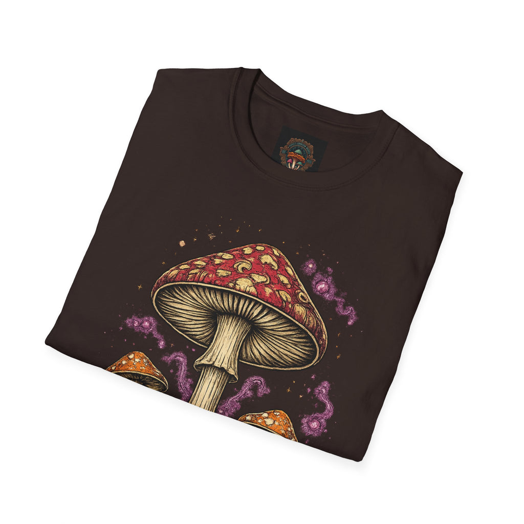 City: Gresham Psychedelic Mushroom Graphic T-Shirt — Red Amanita Illustration
