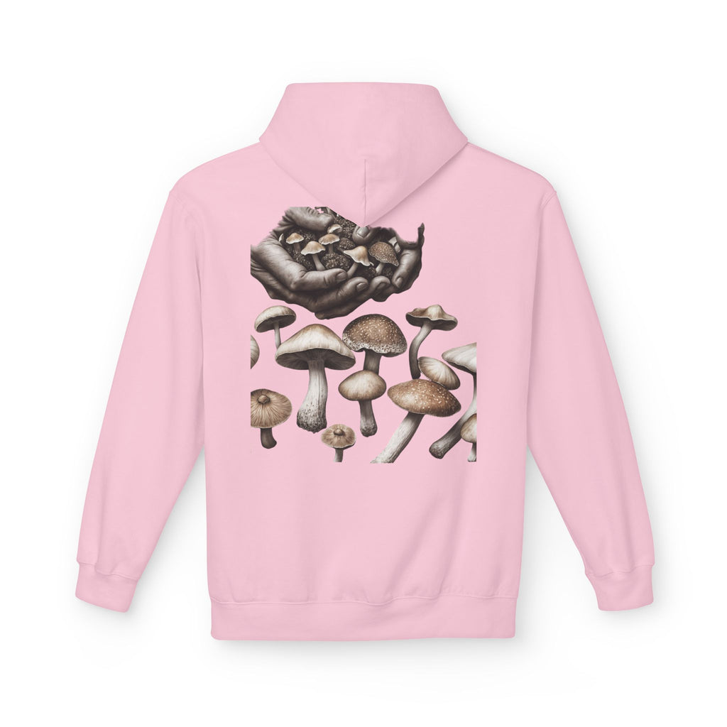 Mushroom Art Hoodie — Botanical Foraging Graphic Pullover