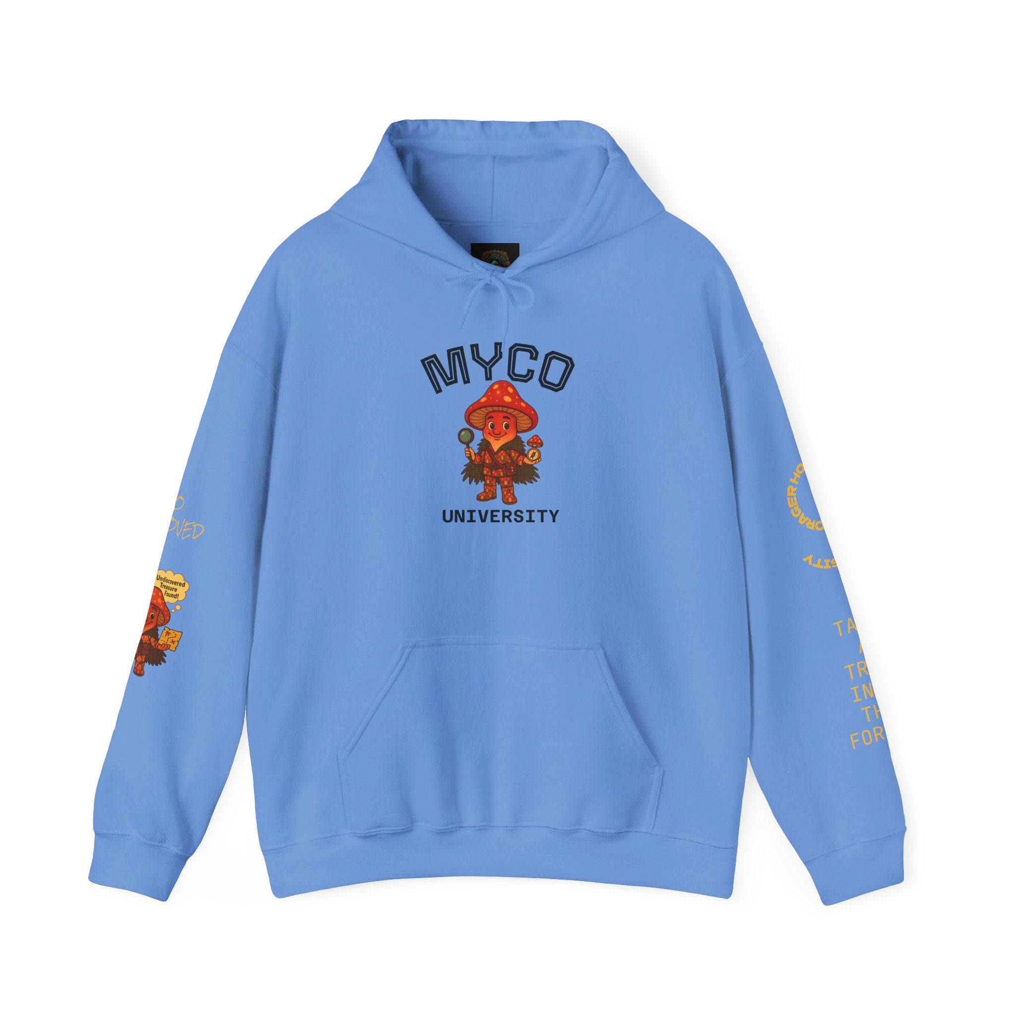 Myco University Lion & Mushroom Hoodie — Psychedelic Lion Graphic Pullover