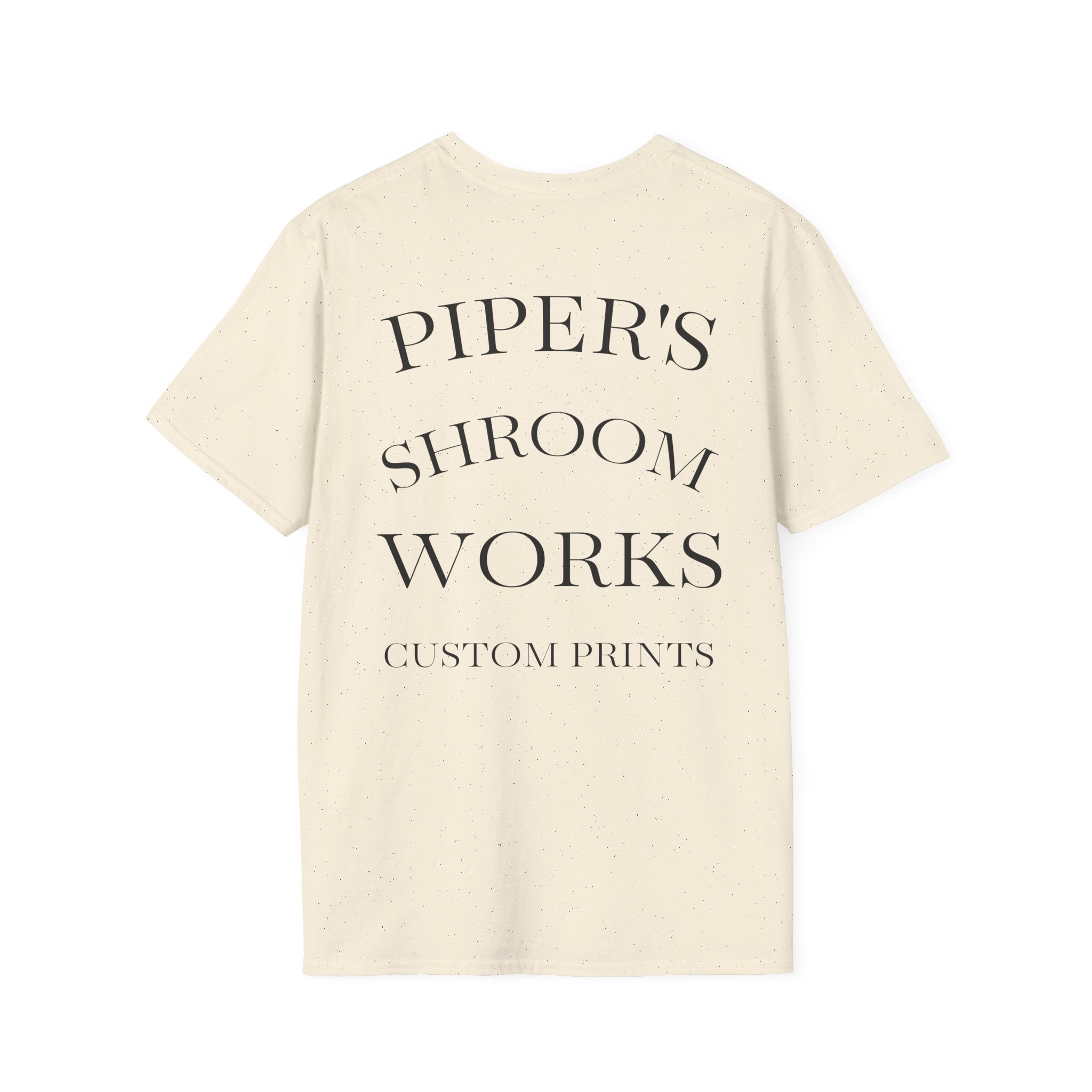 Piper's Shroom Works T-Shirt — Rainbow Drip Mushroom Graphic Tee