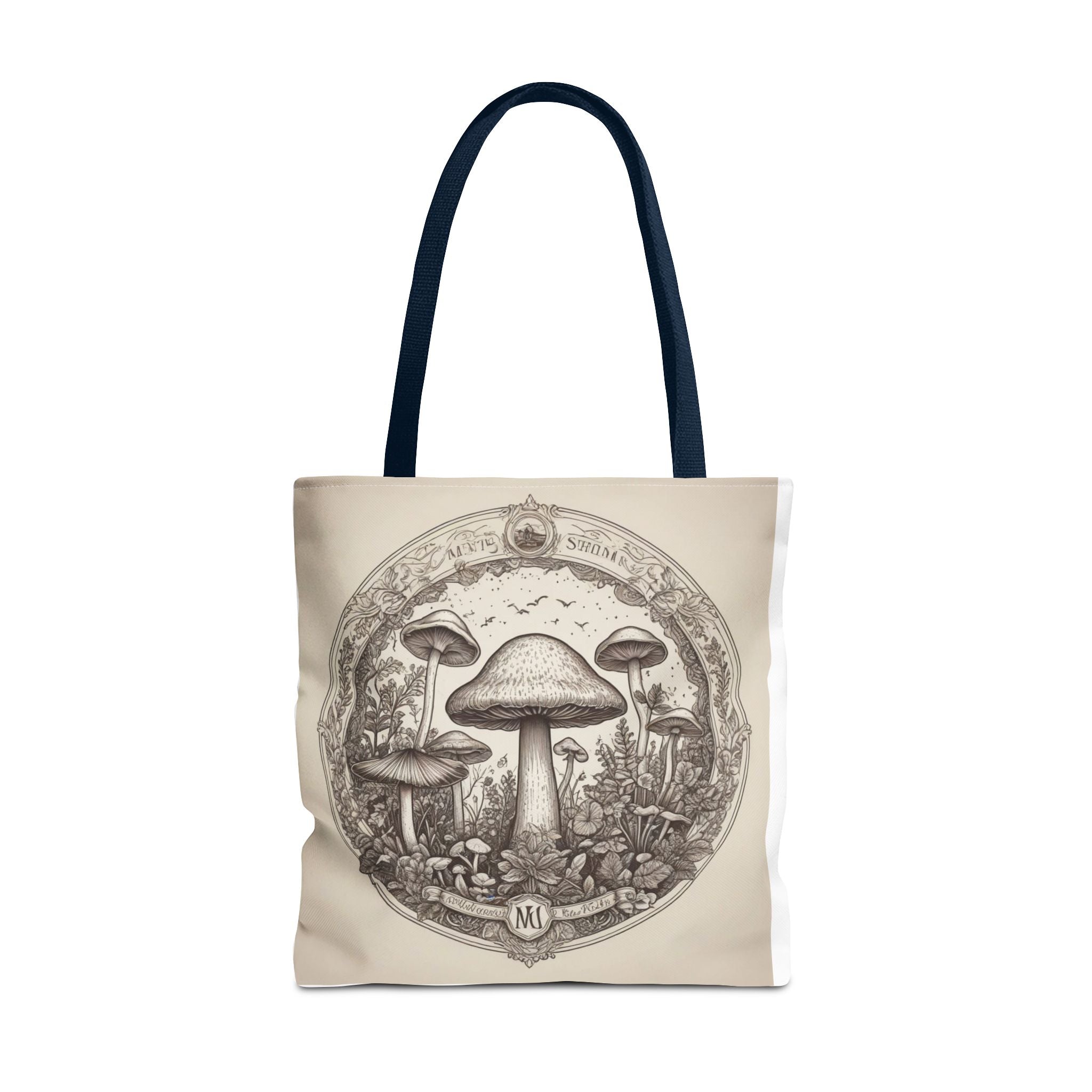 Mystic Shroom Circle Tote Bag – Where Art Nouveau Meets Nature