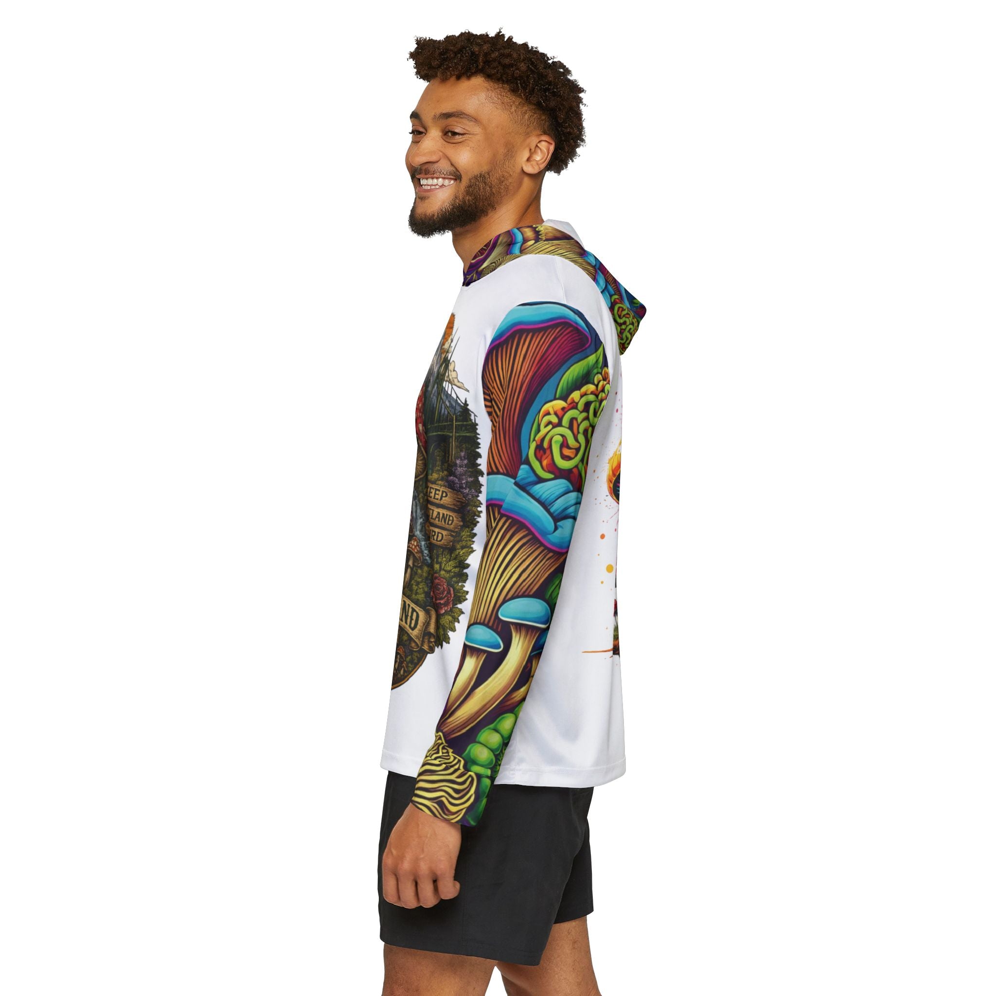 City: Portland Mushroom Hoodie Psychedelic Outdoor Graphic Pullover