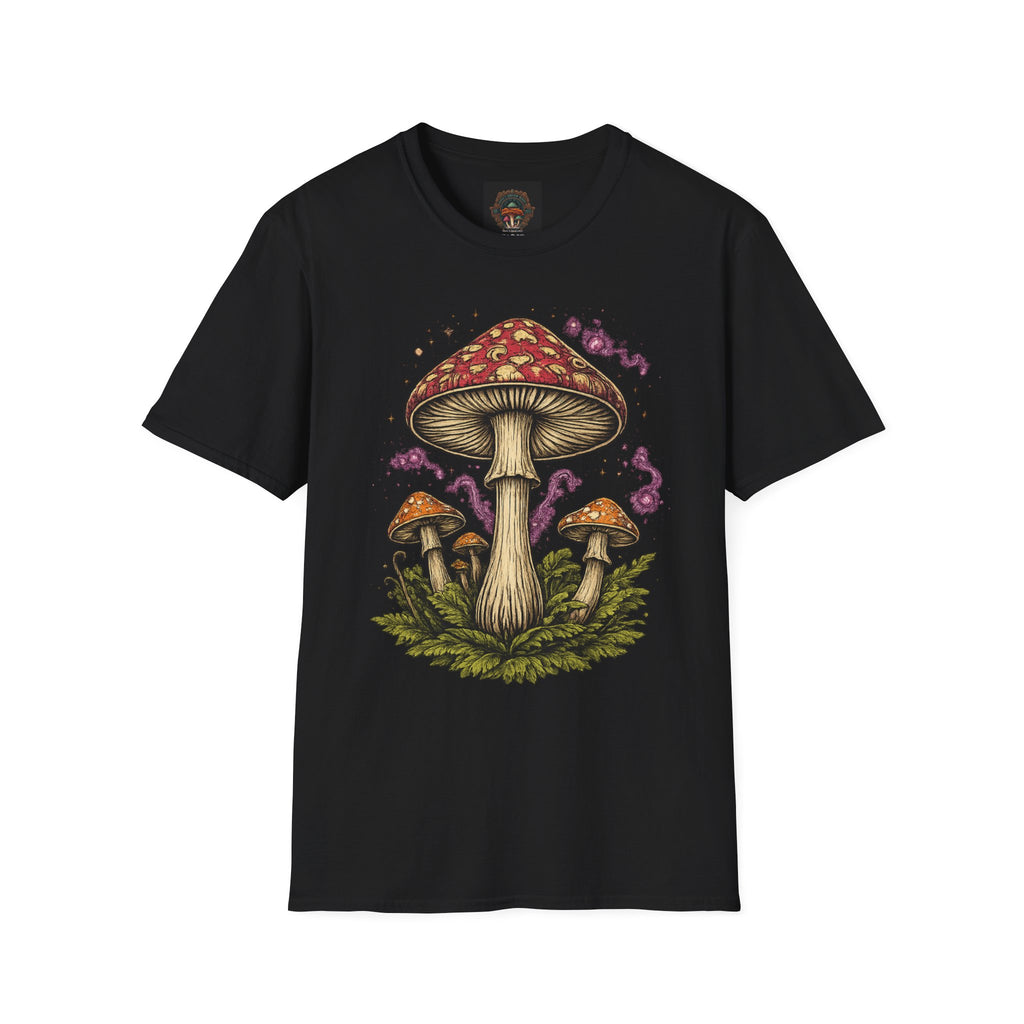 City: Portland Mushroom Magic T-Shirt — Vintage Red Toadstool Illustration