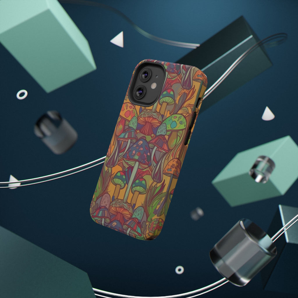 Mushroom Grove Impact-Resistant Case, Unique Phone Cover for Nature Lovers, Mushroom Art Gifts, Phone Accessories for Festivals, [...]