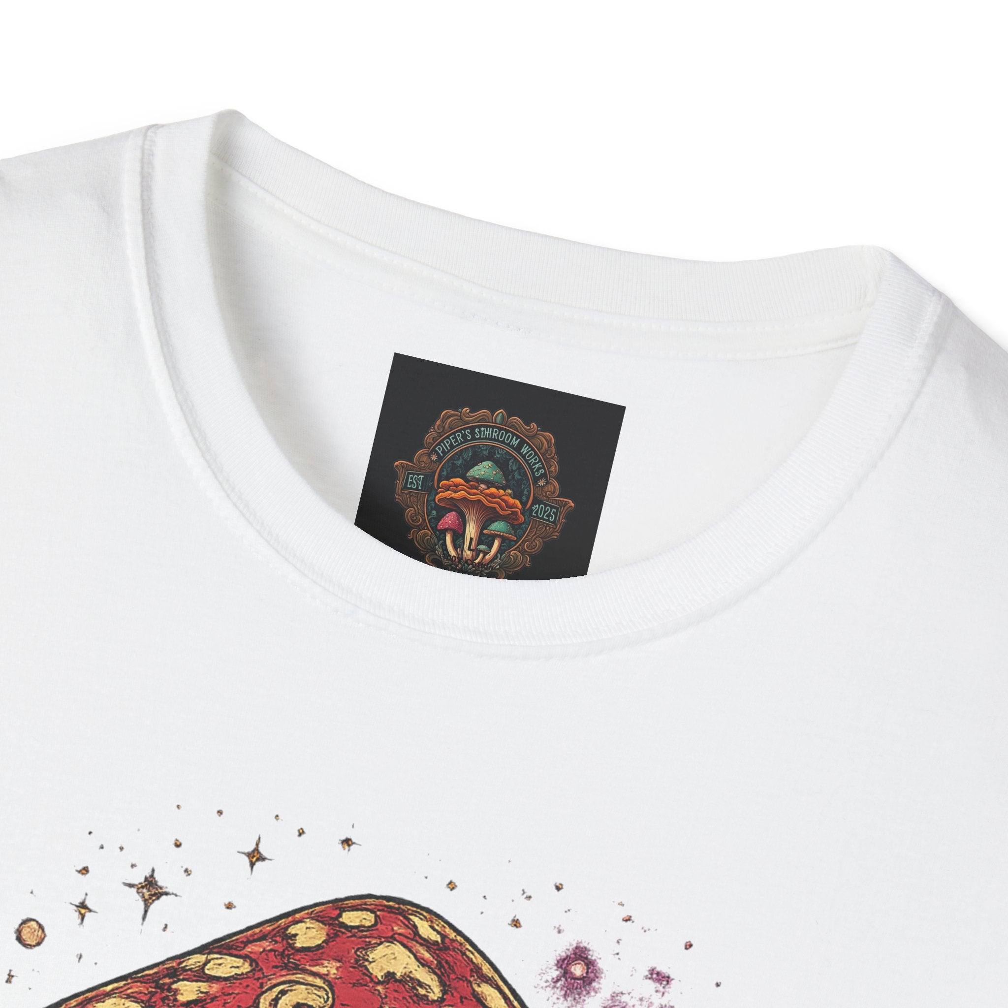 City: Gresham Psychedelic Mushroom Graphic T-Shirt — Red Amanita Illustration
