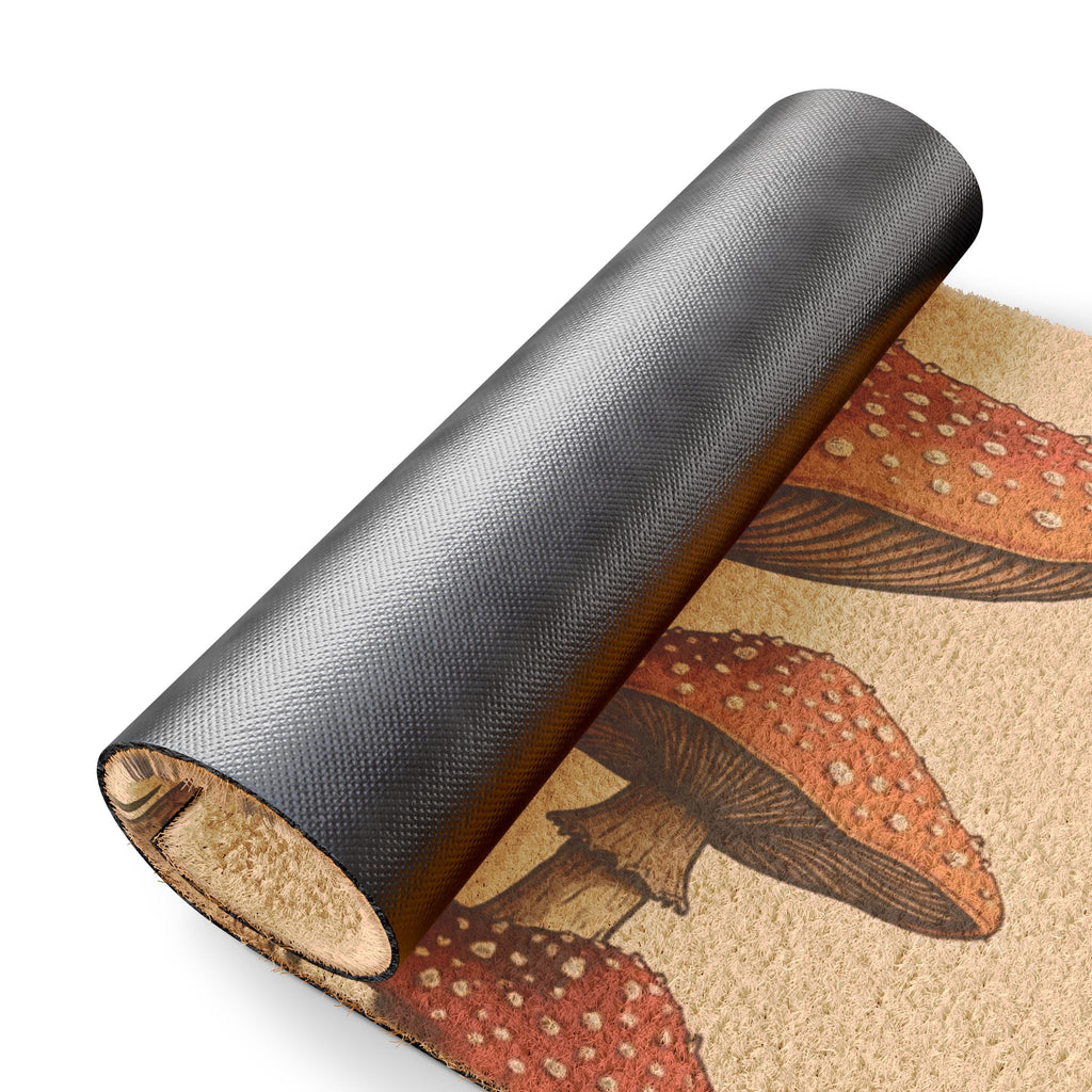 Mushroom Vintage Doormat – Retro Toadstool Welcome Mat