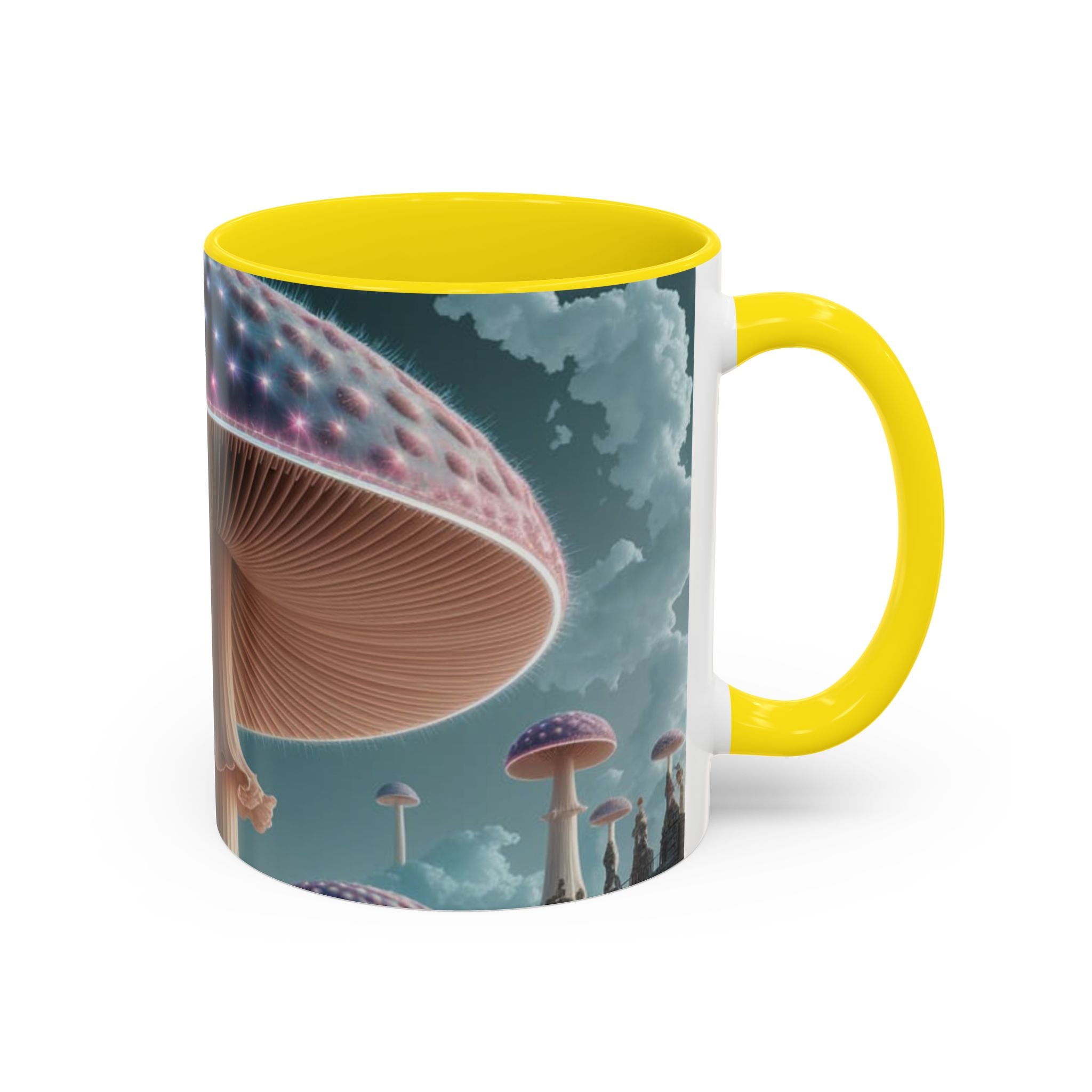 Mug: Mystical Glow Mushroom Coffee Mug — Psychedelic Fantasy Accent Mug