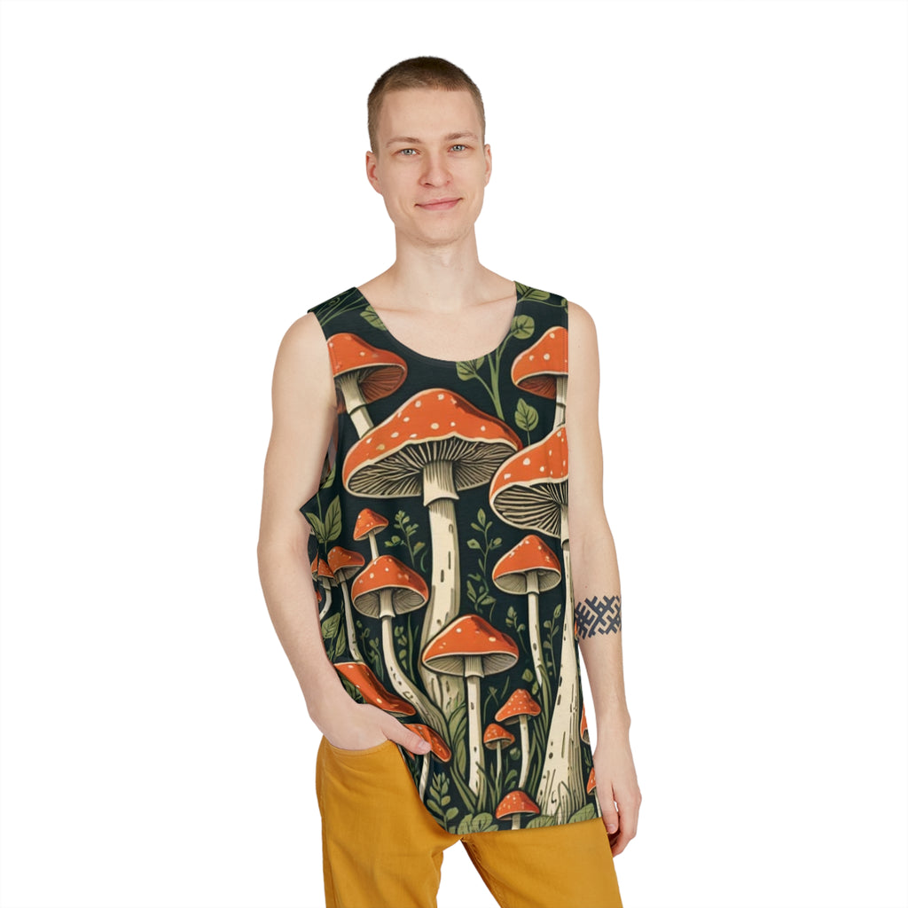 Forest Flex All-Over Mushroom Tank Top