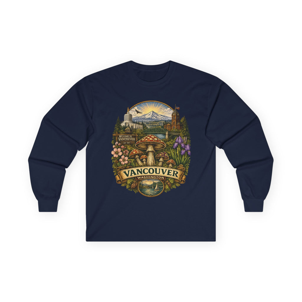 City: Vancouver Mushroom Graphic Long Sleeve Tee